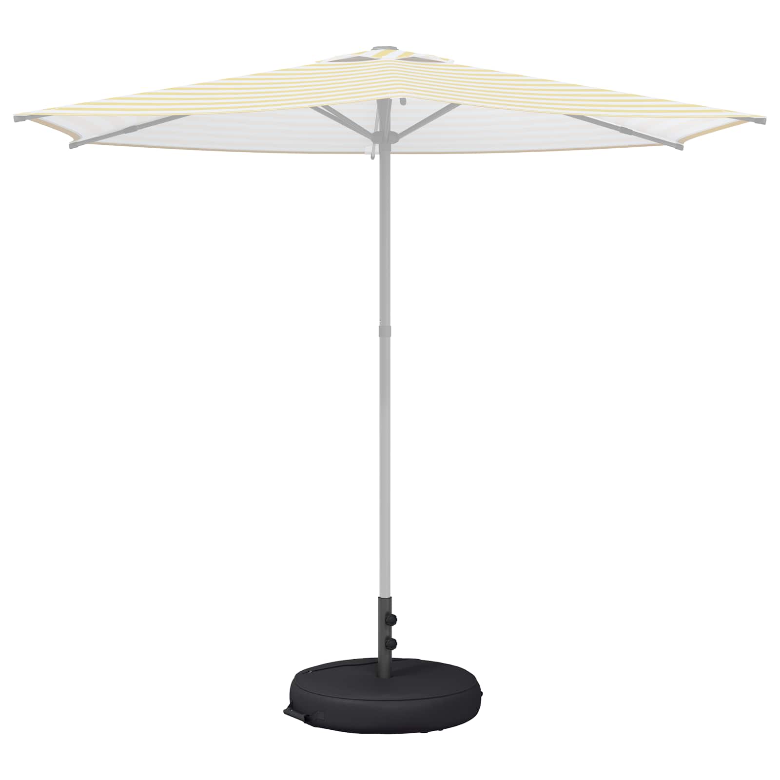 Base per Ombrello da Patio 53 x 53 x 40 cm Acciaio Nero