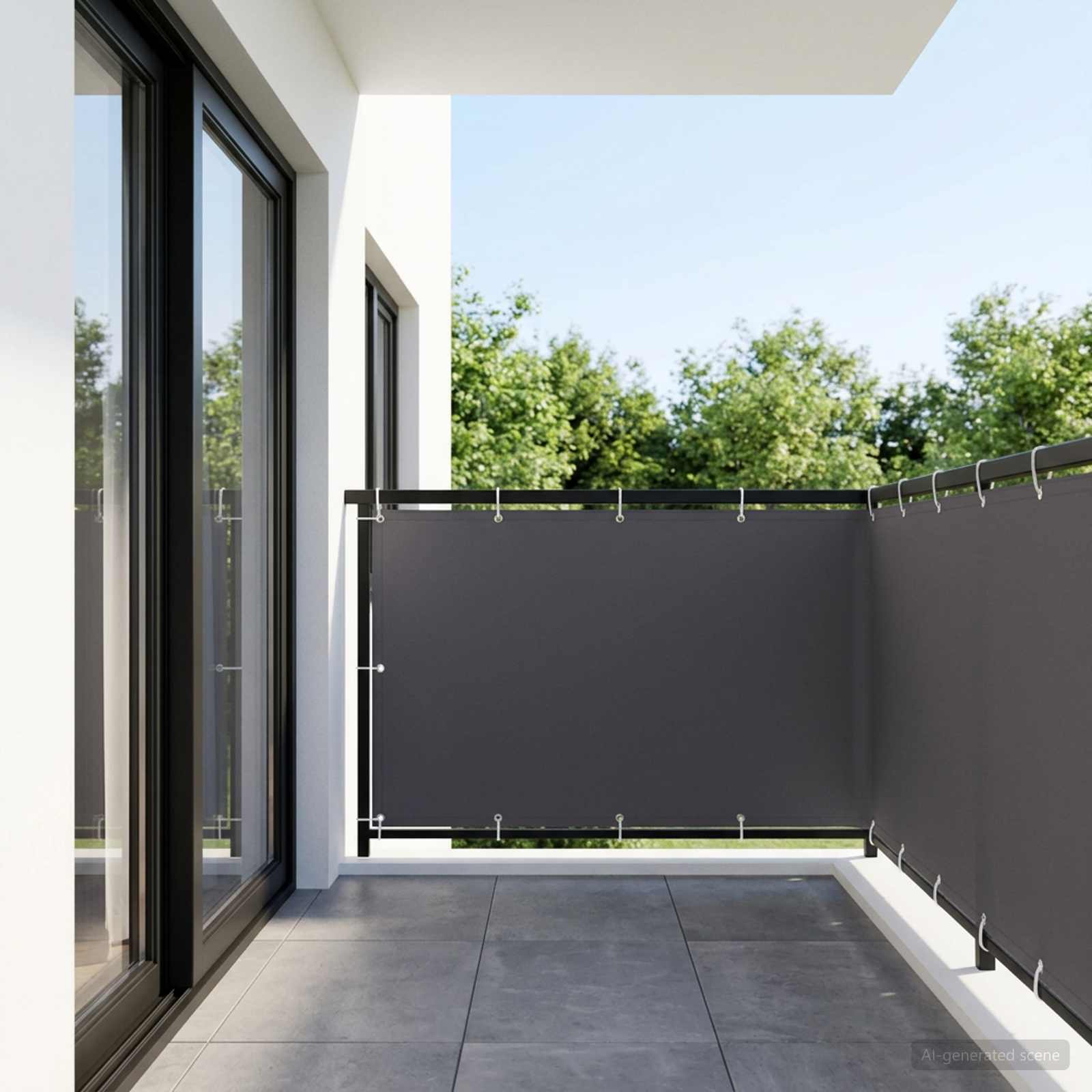 Schermo di Privacy per Balcone 1,2 x 15 m