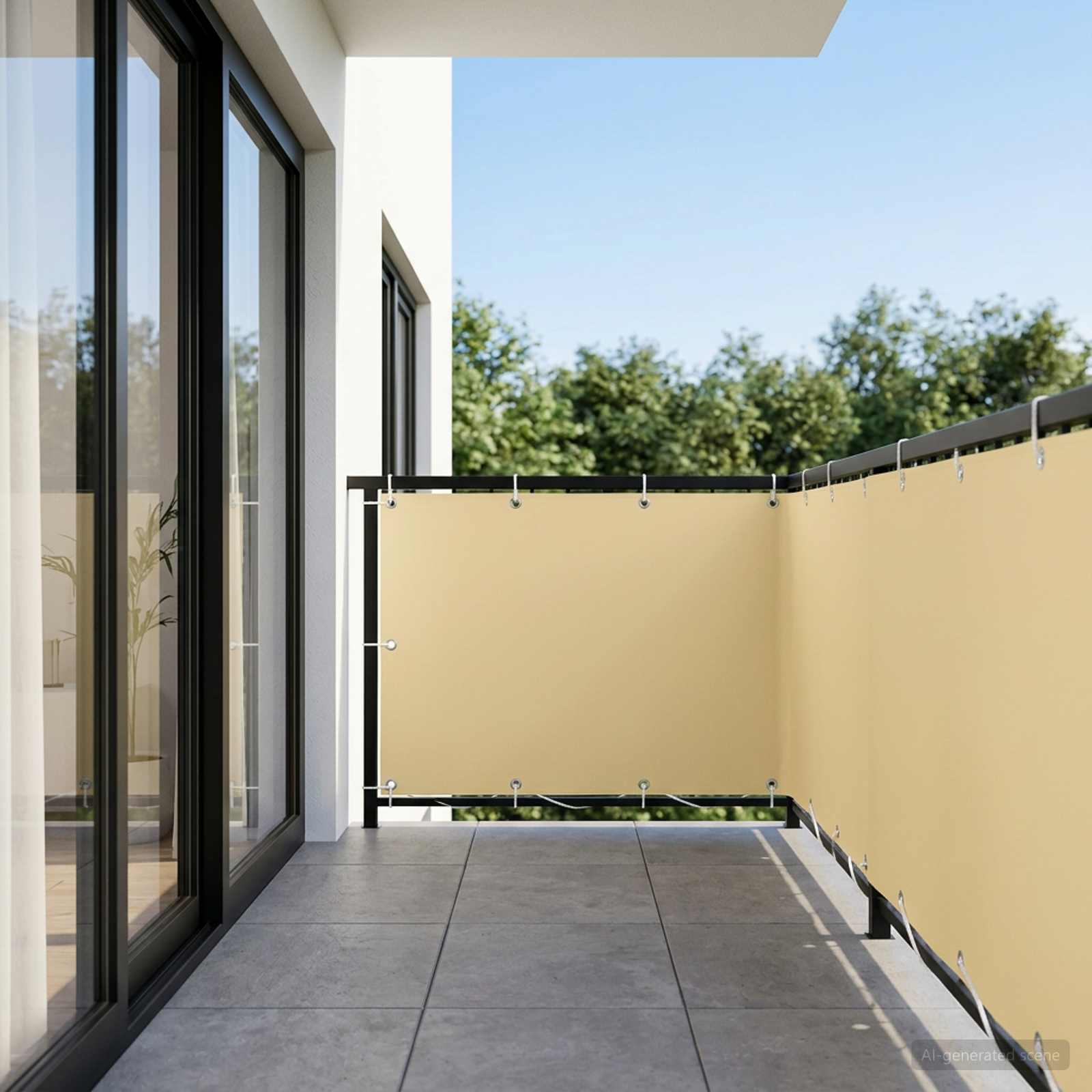 Schermo di Privacy per Balcone 1,2 x 15 m