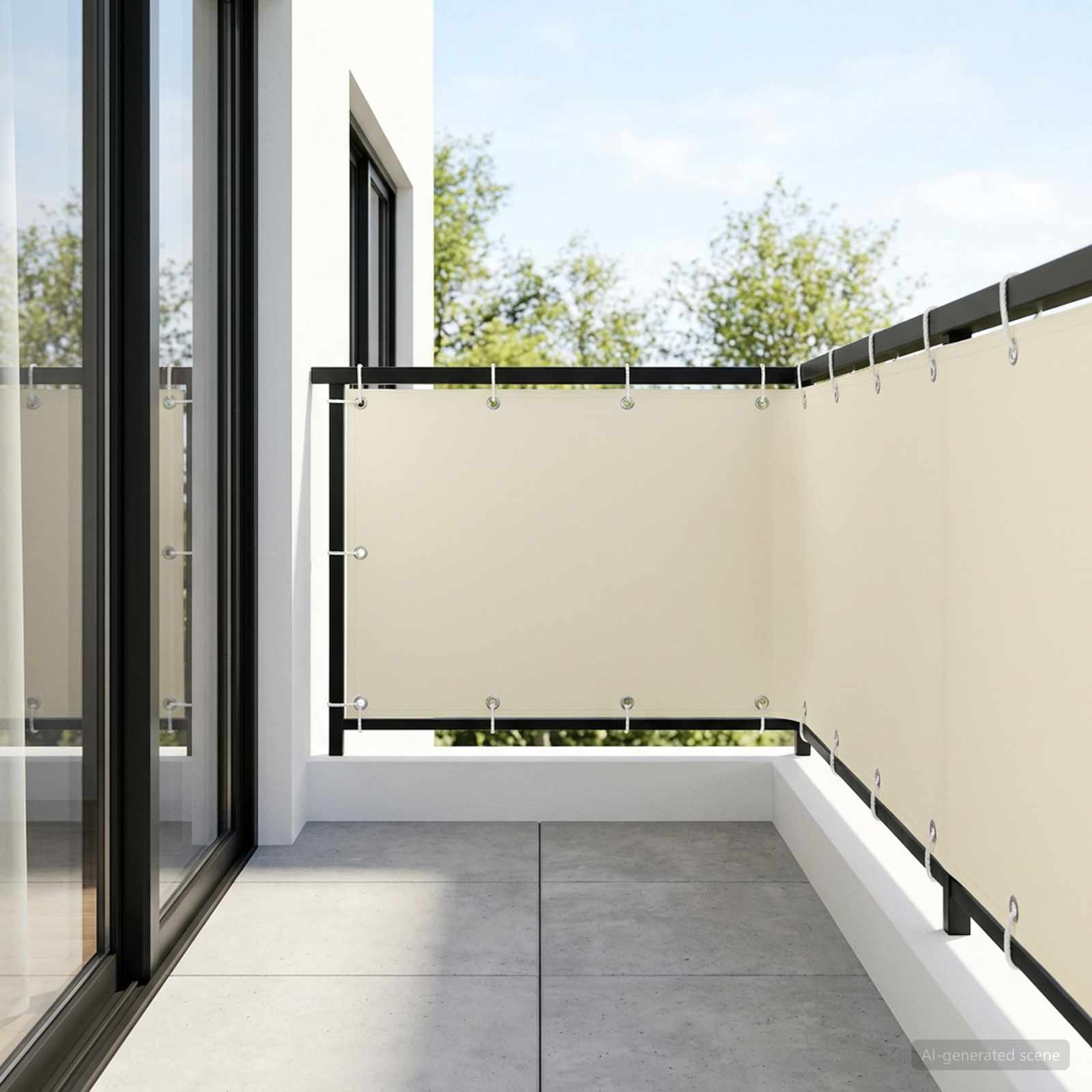 Schermo di Privacy per Balcone 1,2 x 15 m