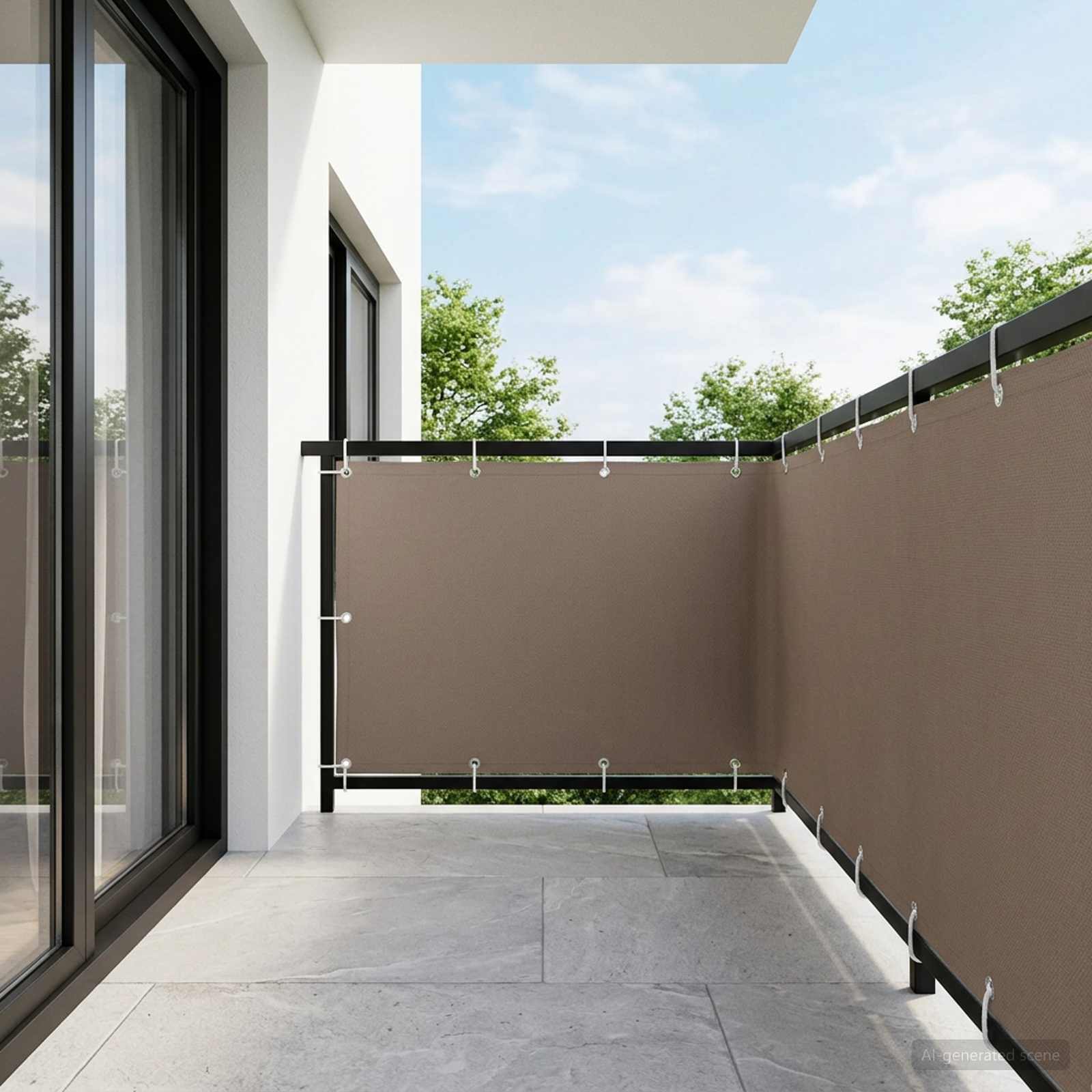 Schermo di Privacy per Balcone 1,2 x 15 m