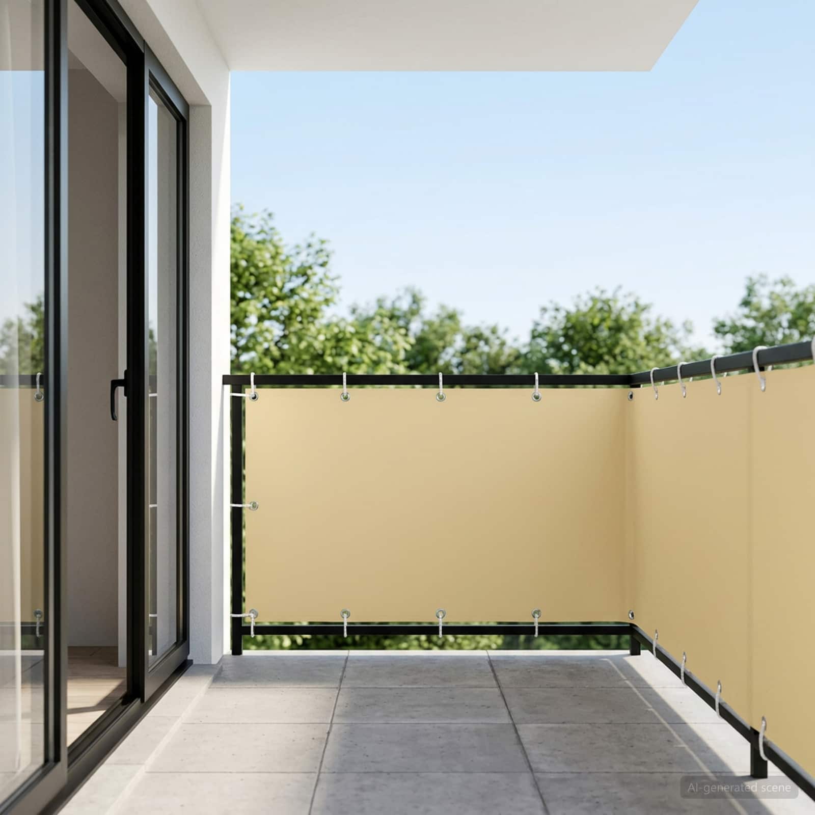 Schermo di Privacy per Balcone 1,5 x 15 m