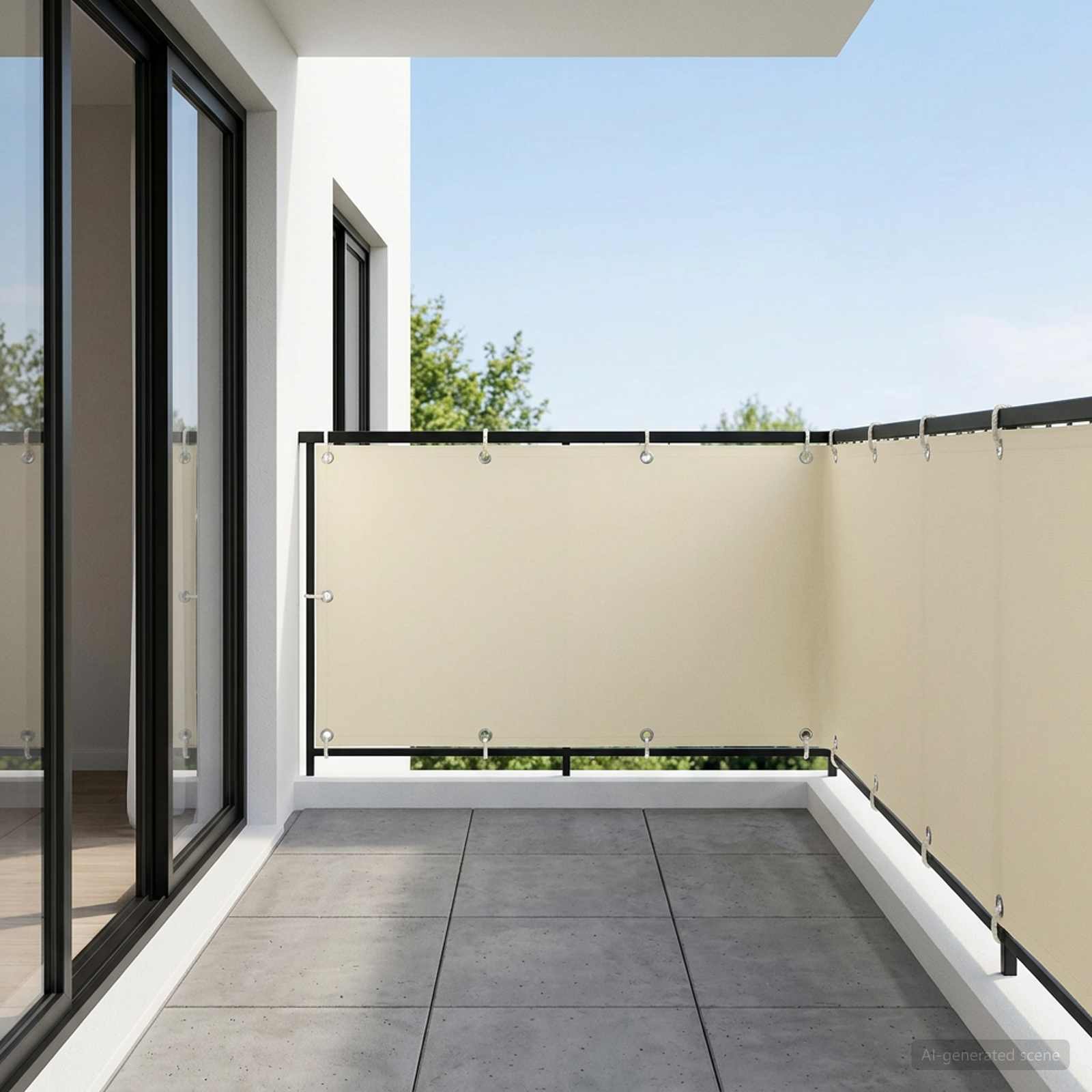 Schermo di Privacy per Balcone 1,5 x 15 m