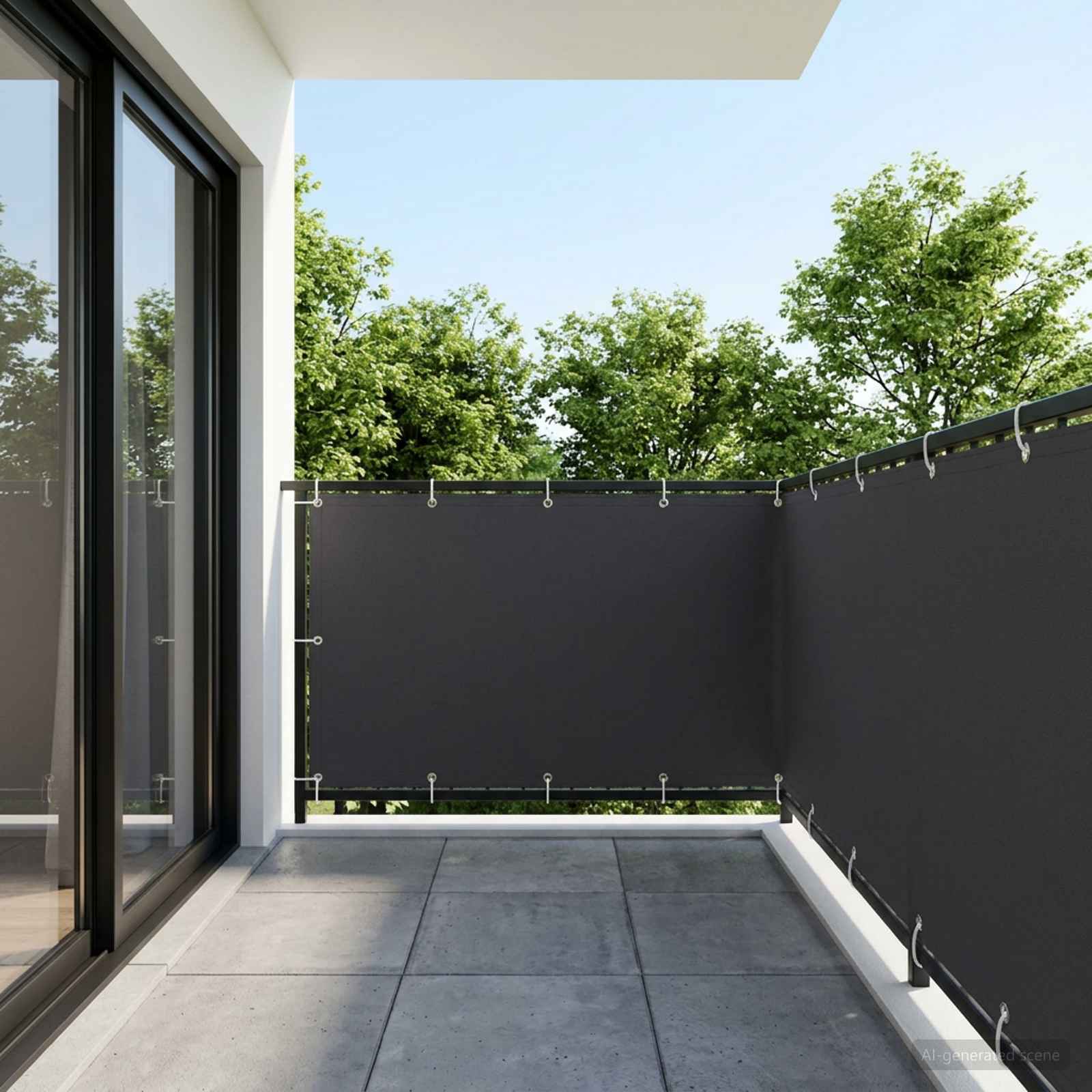 Schermo di Privacy per Balcone 1,5 x 15 m