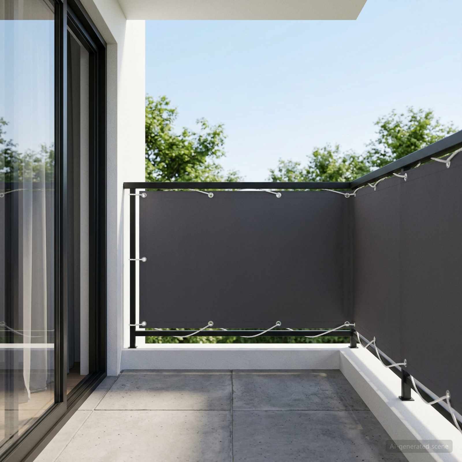 Schermo di Privacy per Balcone 1,5 x 25 m
