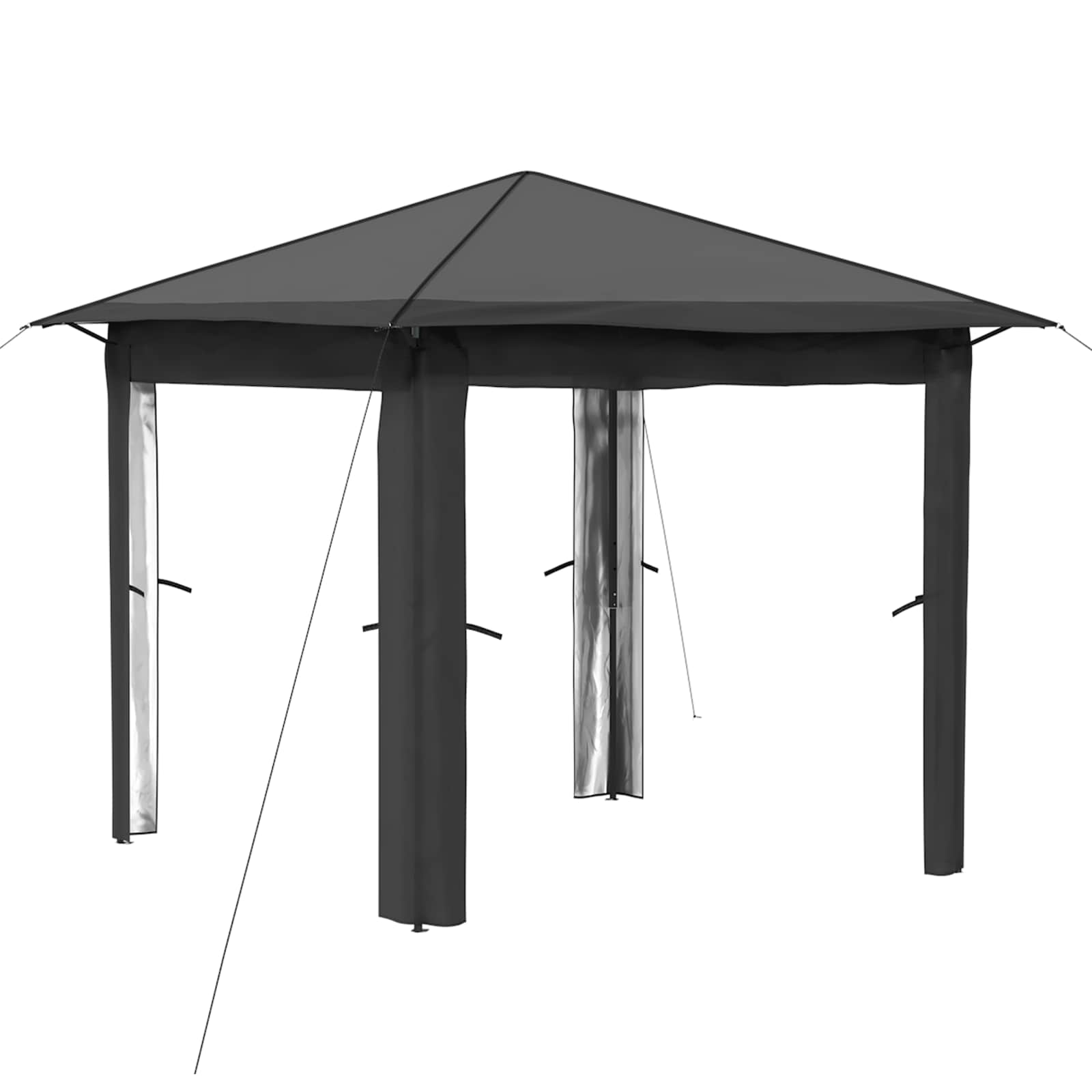Gazebo senza Parete 2,6 x 2,6 m Grigio chiaro e Antracite