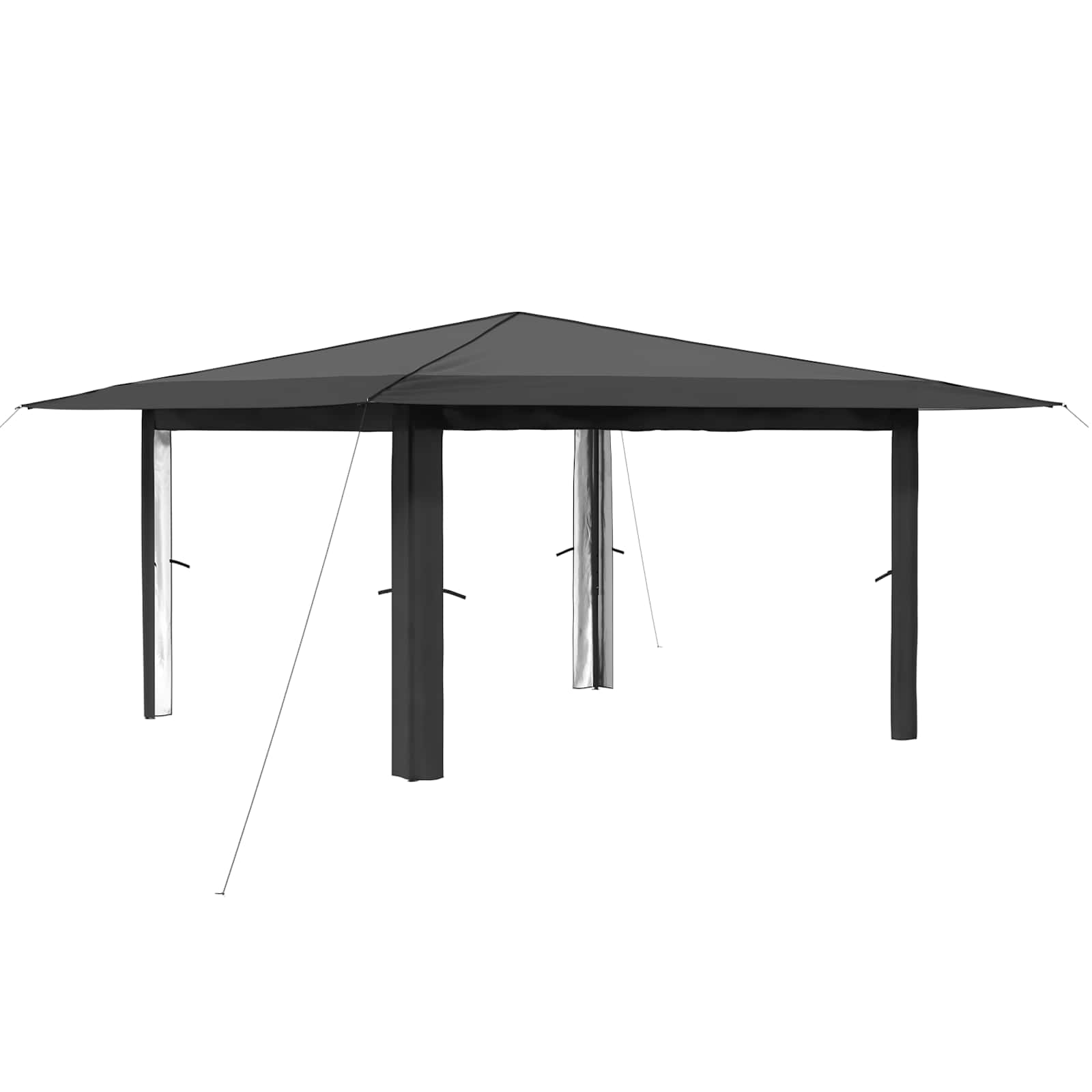 Gazebo senza Parete Laterale 4 x 4 m Grigio chiaro e Antracite