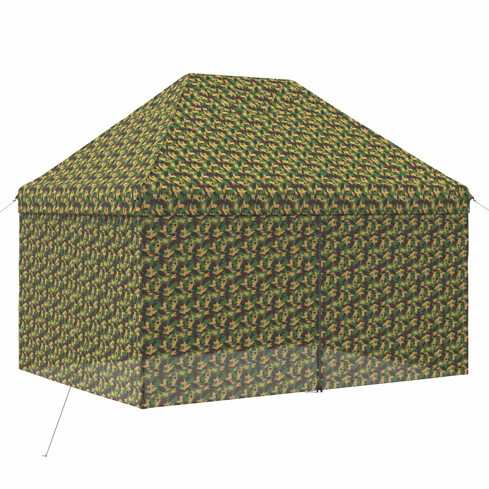 Tendone con 4 Pareti Laterali 2,95 x 4,1 m Camouflage Militare
