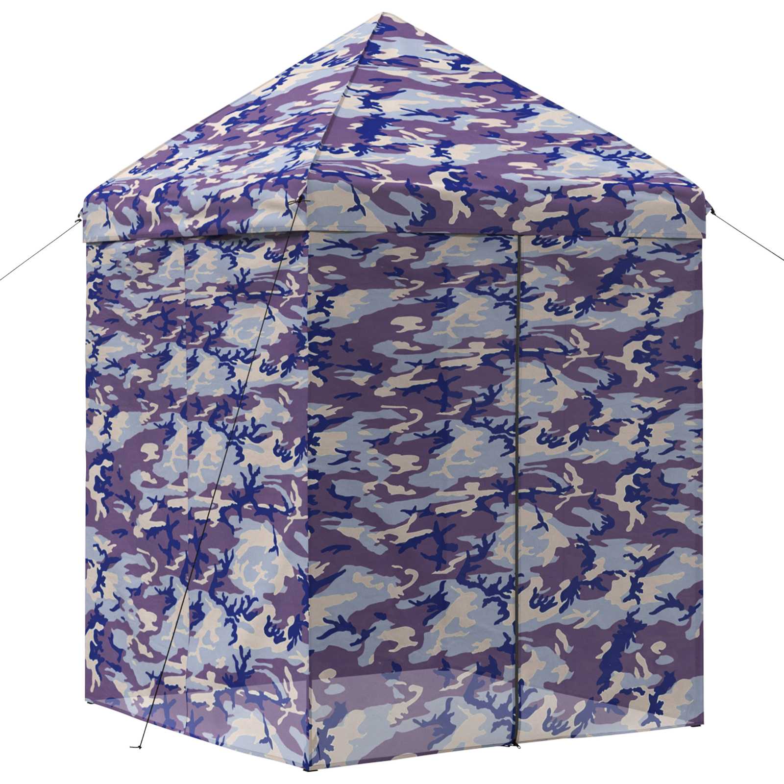 Gazebo Pop-up con 4 Pareti 2,9 x 2,9 m Blu Cacciatore