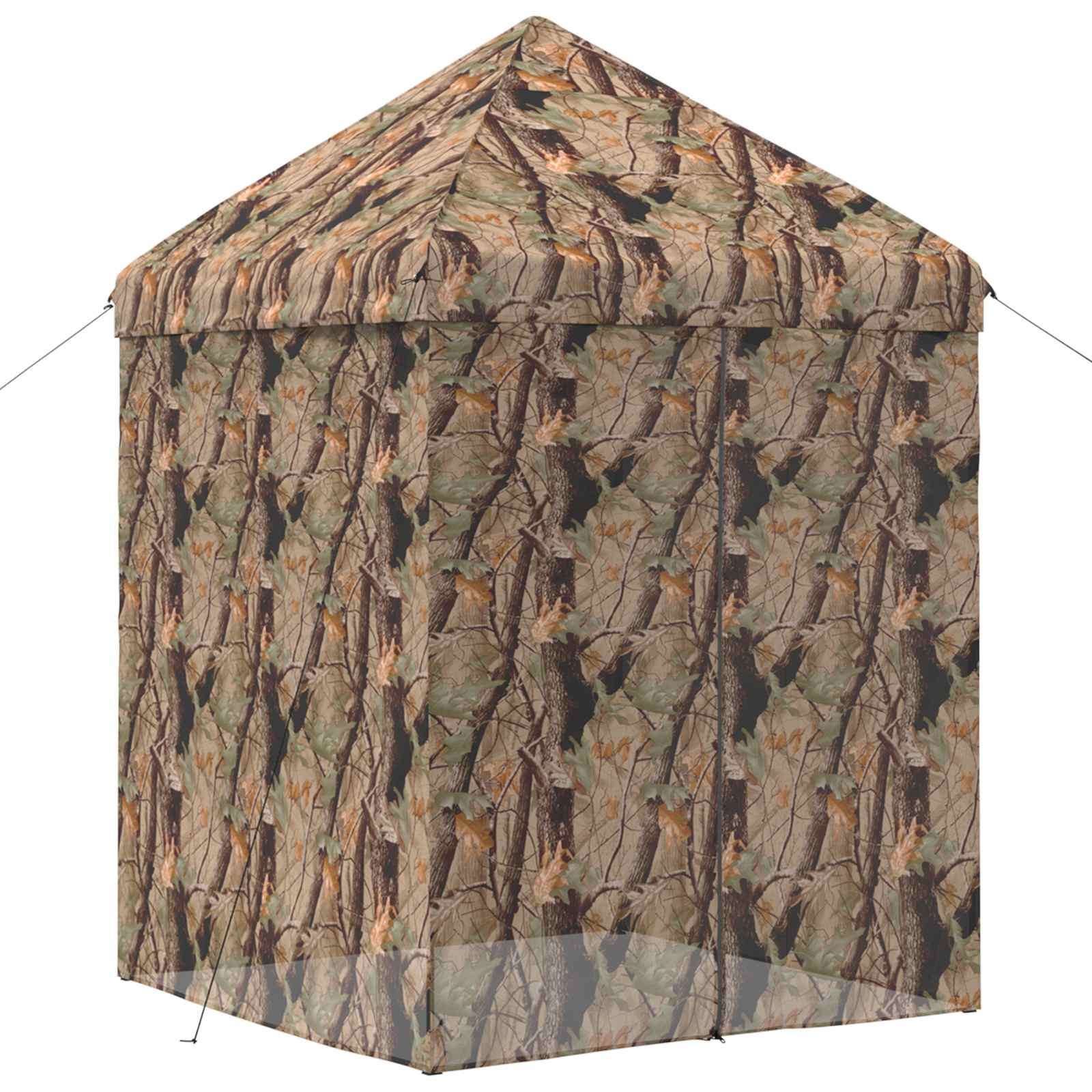 Gazebo Pop-up con 4 Pareti 3 x 3 m Mimetico Foresta