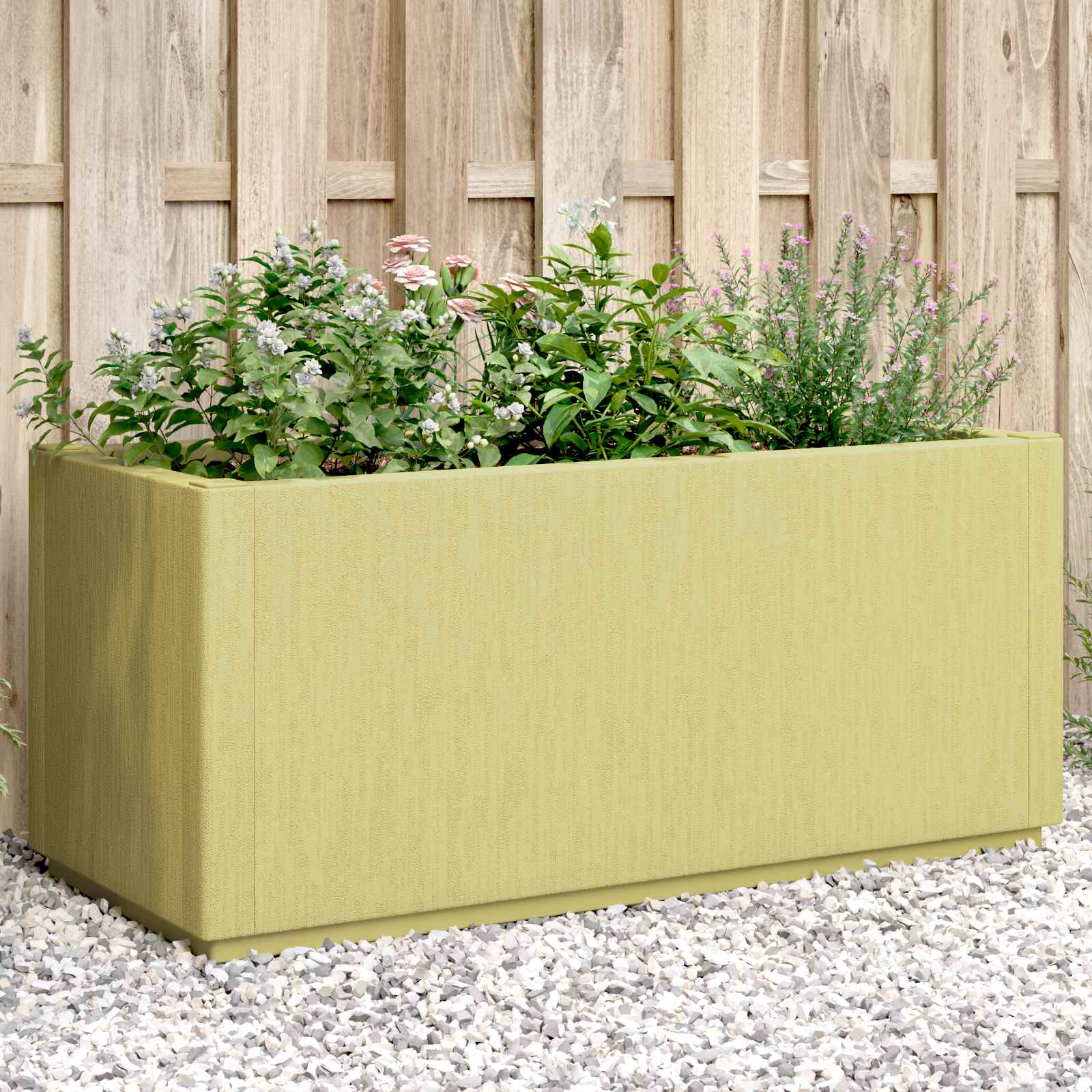 Scatola per Fiori da Giardino Verde 80 x 36 x 35 cm PP