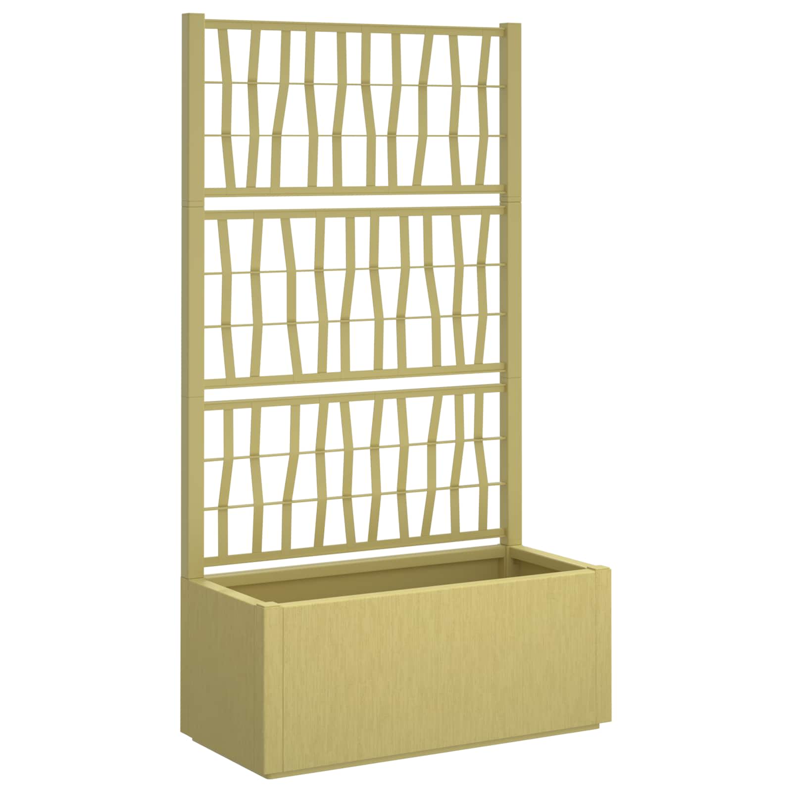 Vaso da Giardino con Trellis Verde 80 x 36 x 140 cm PP