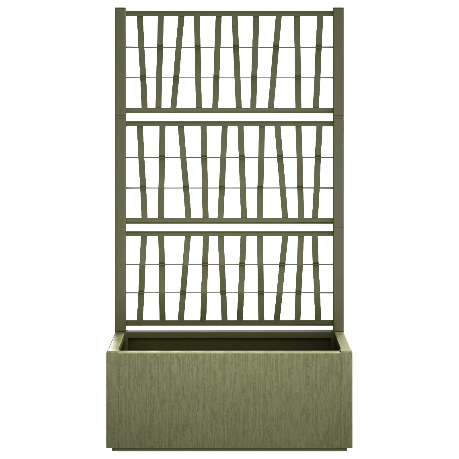 Vaso da Giardino con Trellis Verde 80 x 36 x 140 cm PP