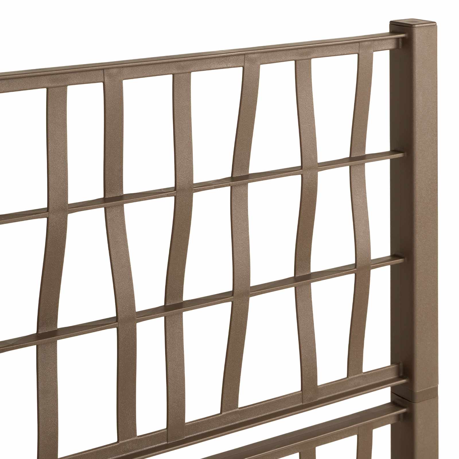 Vaso da Giardino con Trellis Marrone 80 x 36 x 140 cm PP