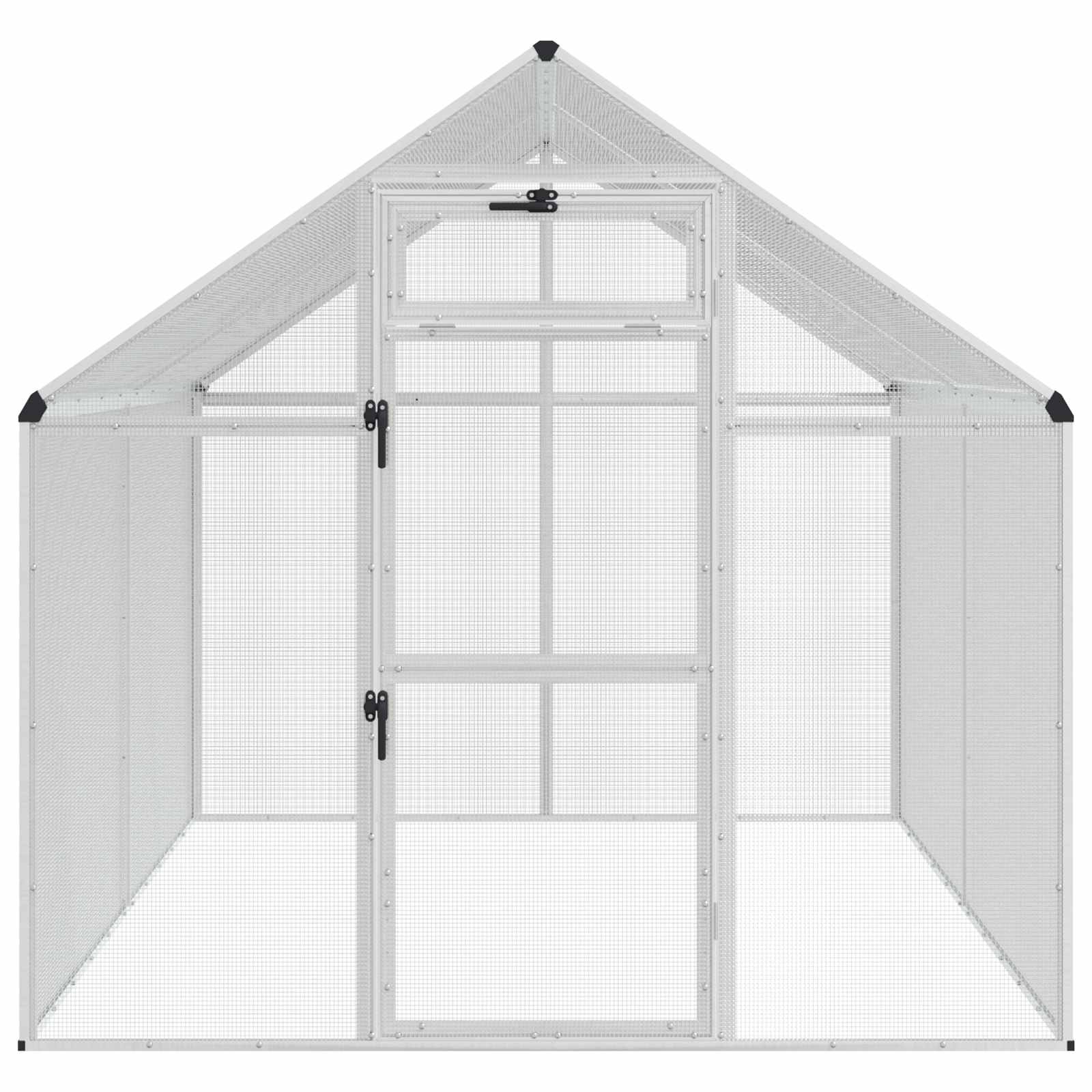 Gabbia per uccelli Argento 181,5 x 221 x 173,5 cm