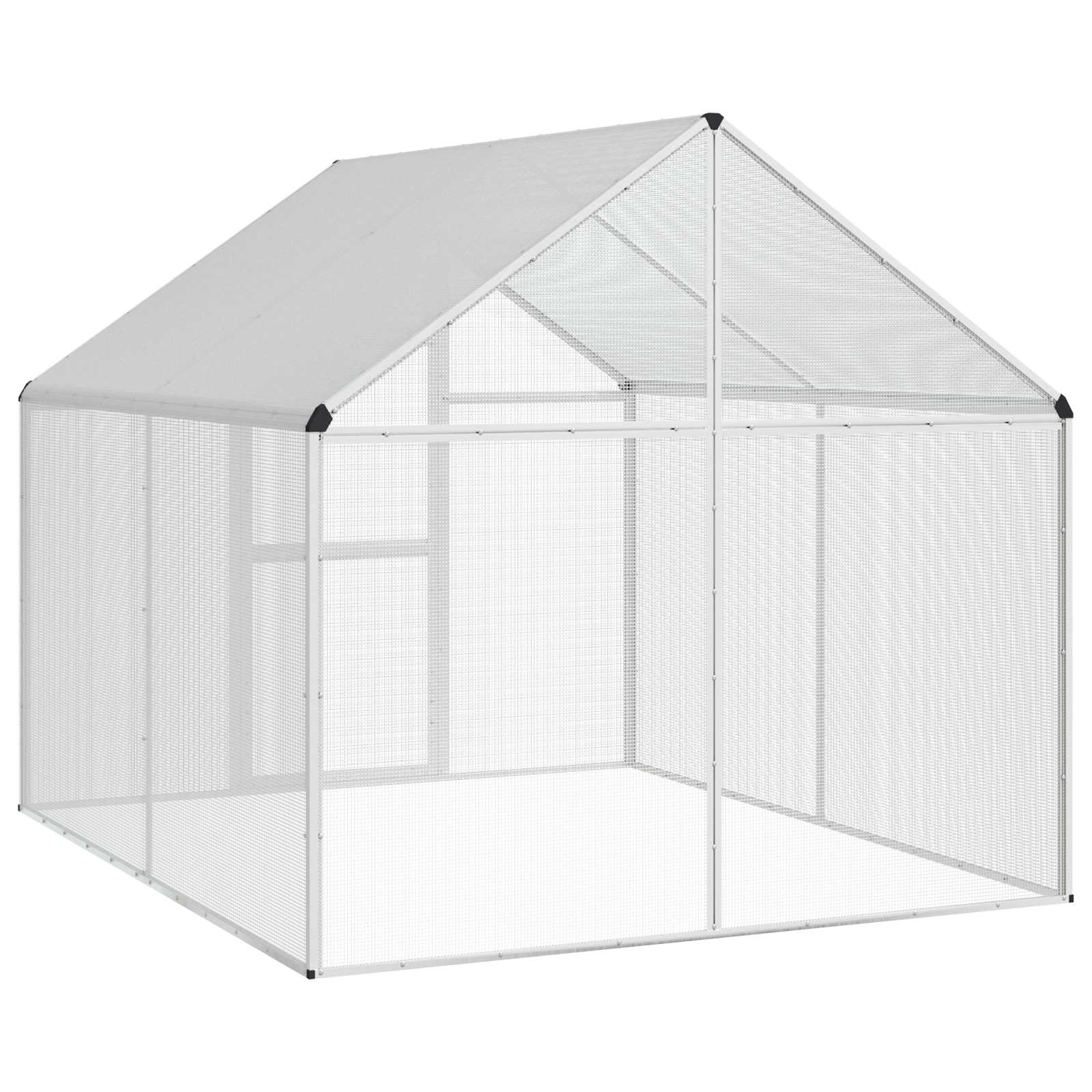 Gabbia per uccelli Argento 181,5 x 221 x 173,5 cm