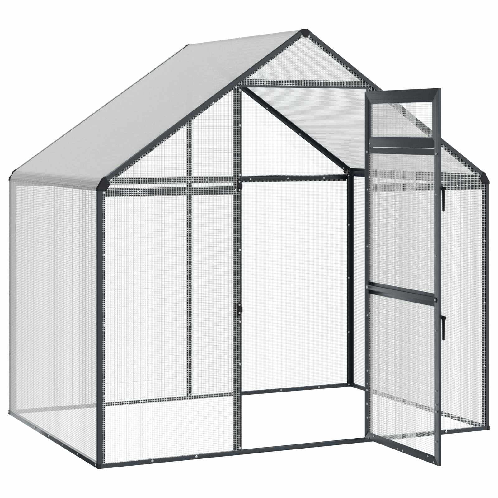Gabbia per uccelli Antracite 181,5 x 112,5 x 173,5 cm
