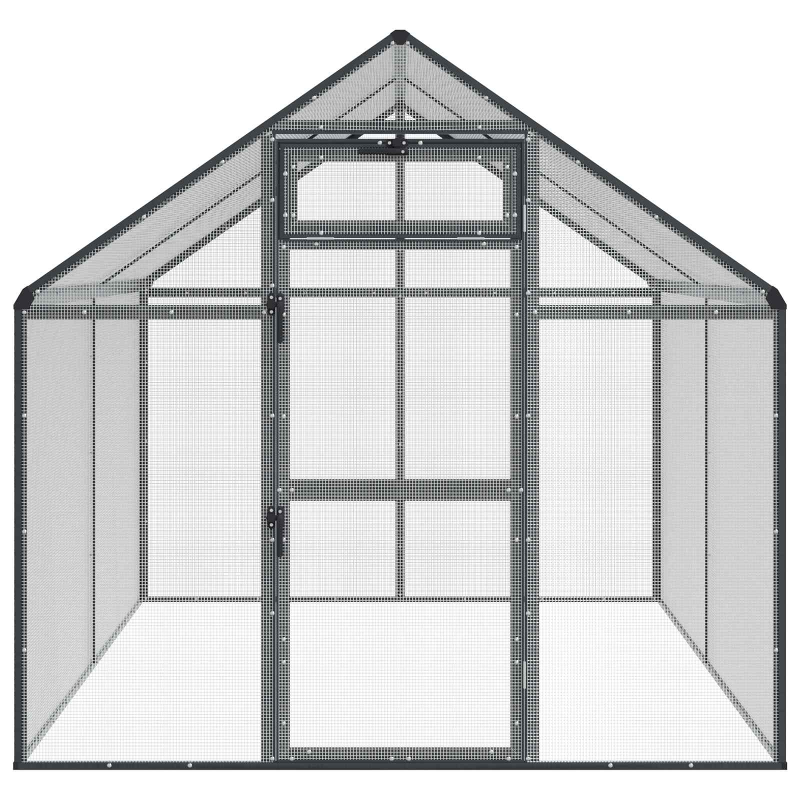 Gabbia per uccelli Antracite 181,5 x 221 x 173,5 cm