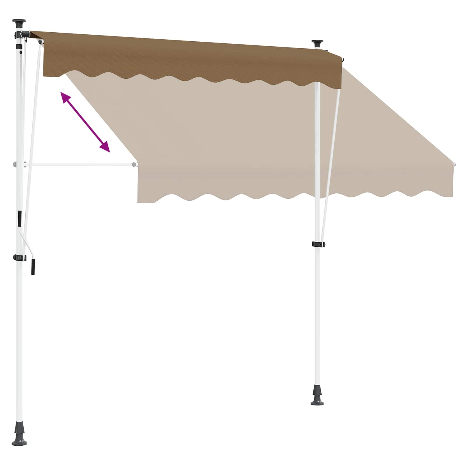 Tenda retrattile manuale Beige 100 cm
