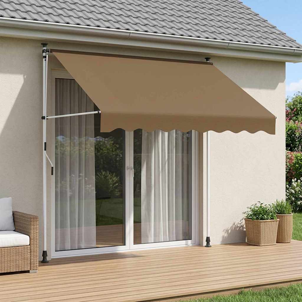 Tenda retrattile manuale Beige 250 cm