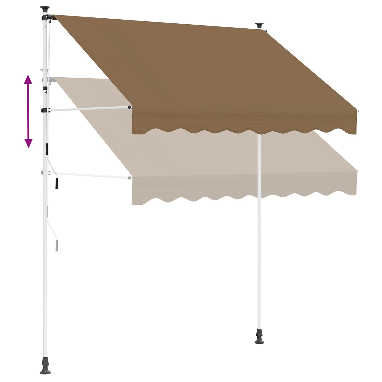 Tenda retrattile manuale Beige 350 cm