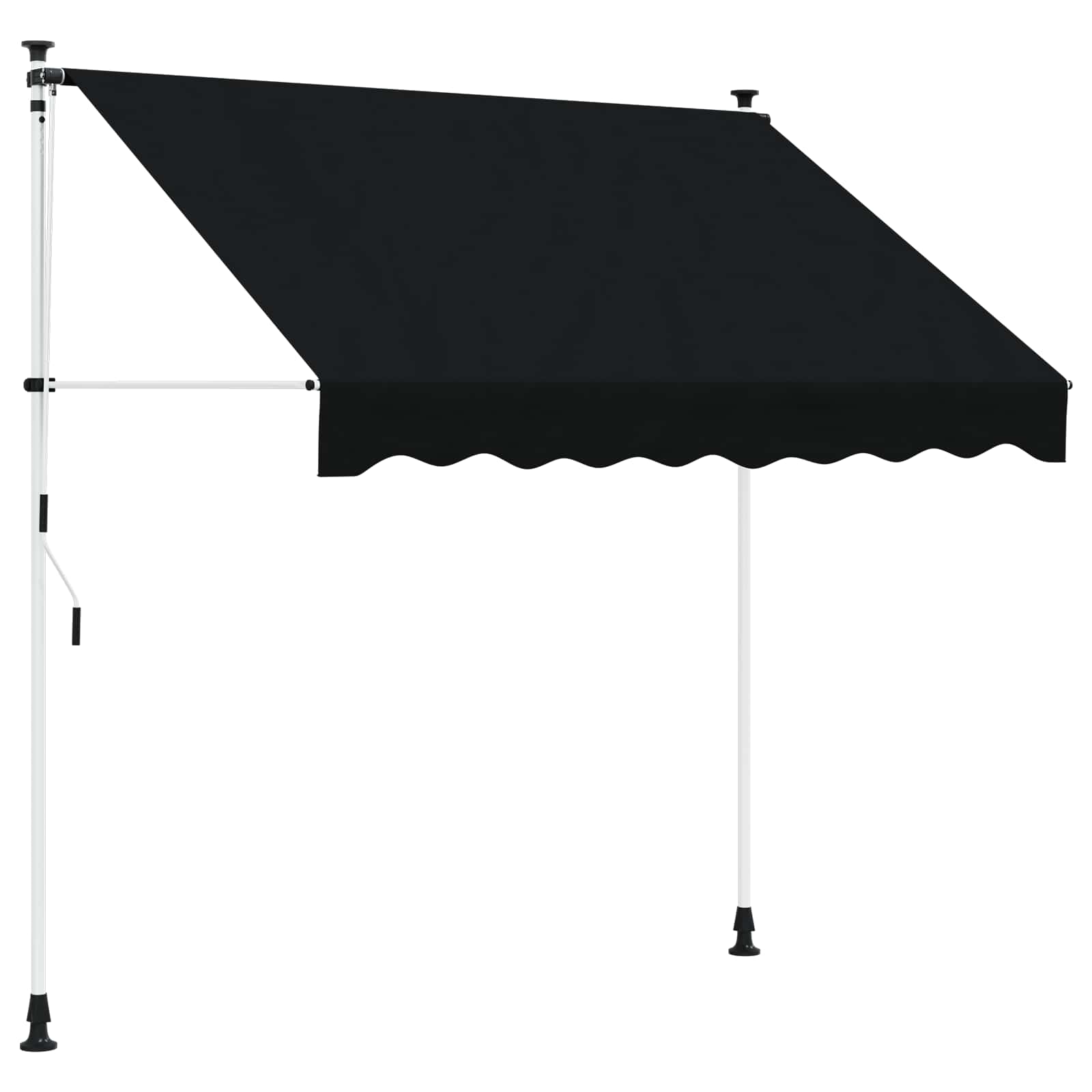 Tenda retrattile manuale Nero 200 cm