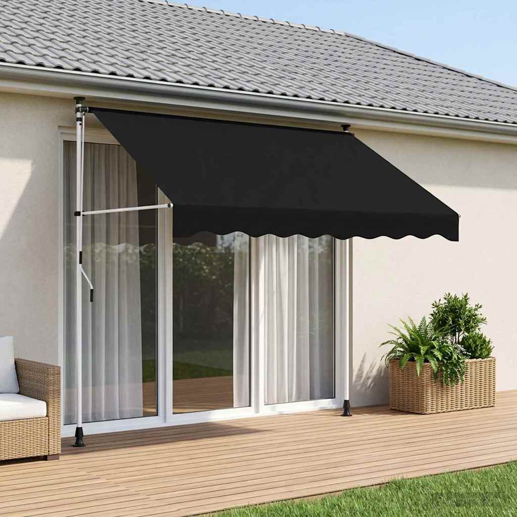 Tenda retrattile manuale Nero 250 cm