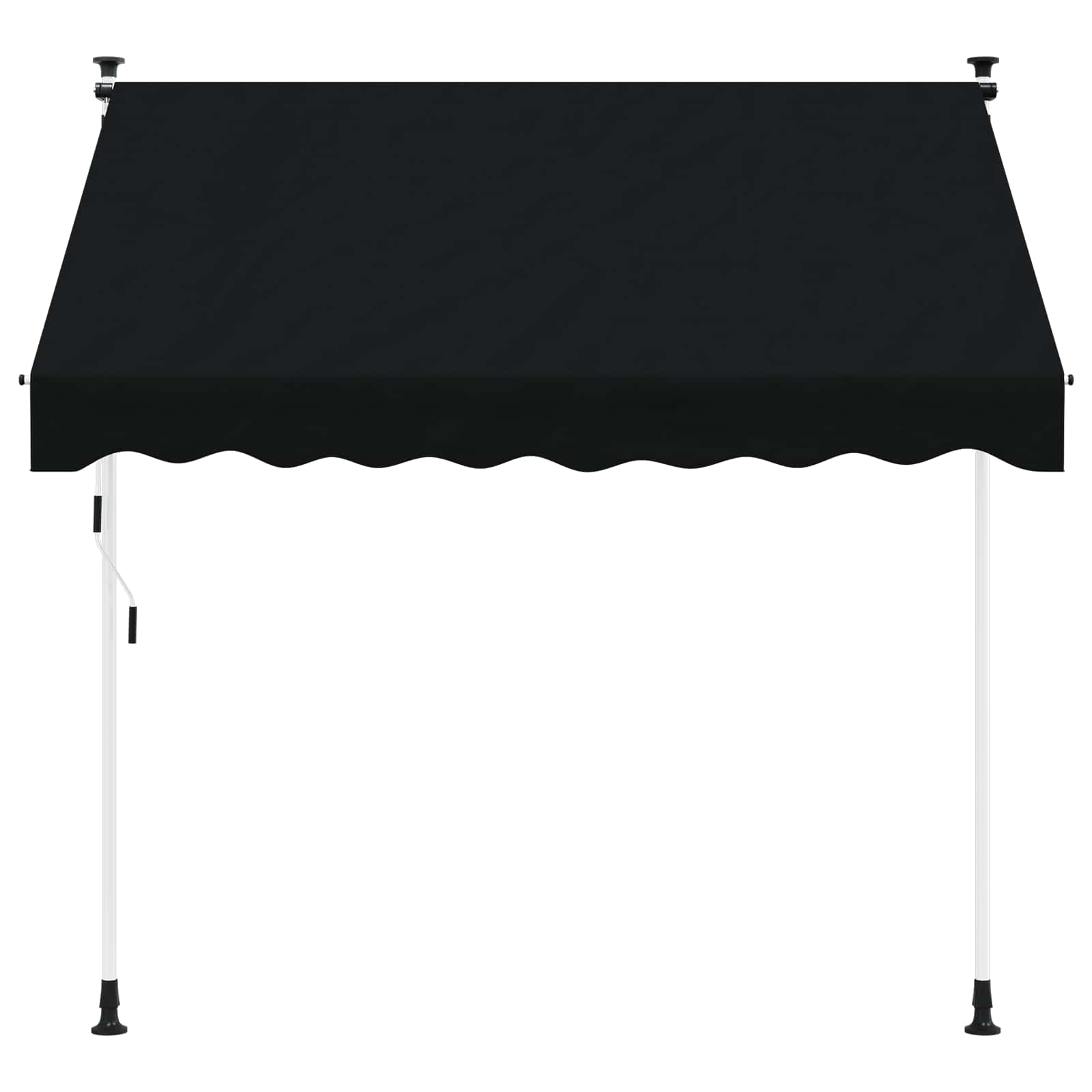 Tenda retrattile manuale Nero 350 cm