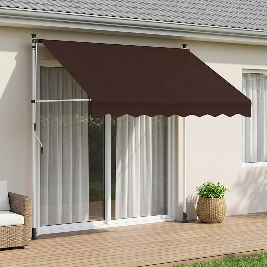 Tenda retrattile manuale Marrone 100 cm