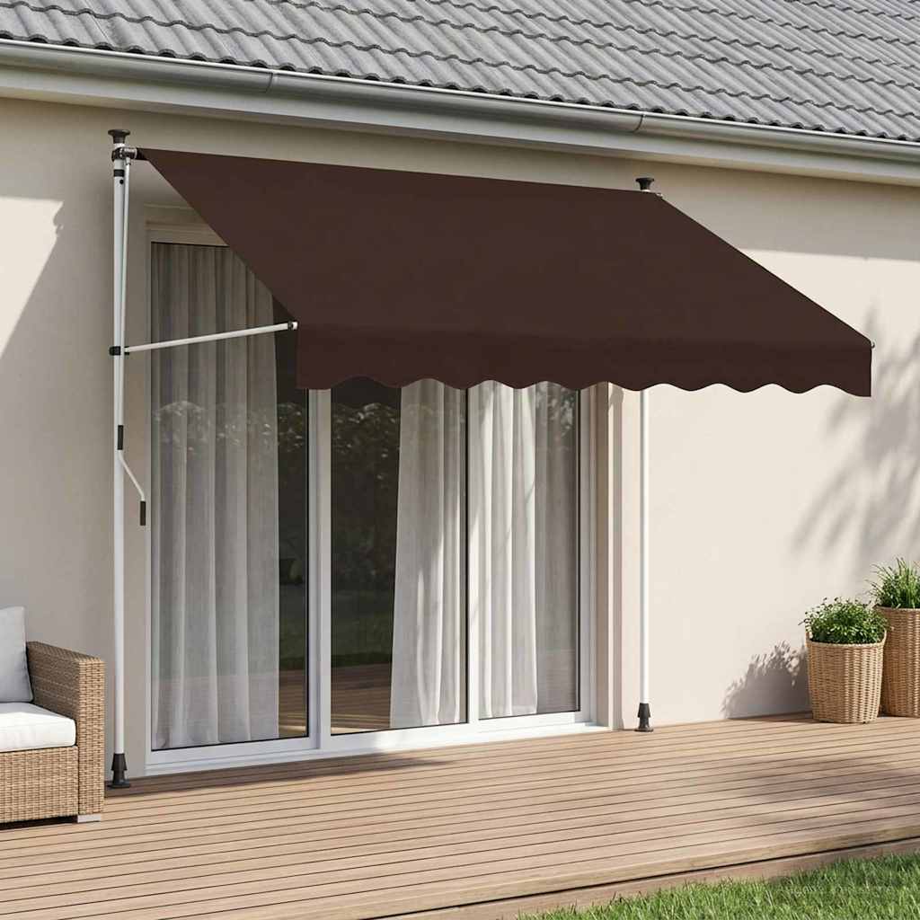Tenda retrattile manuale Marrone 200 cm