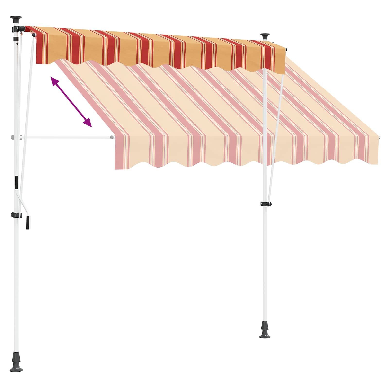 Tenda retrattile manuale Multicolore 300 x 115 x 300 cm