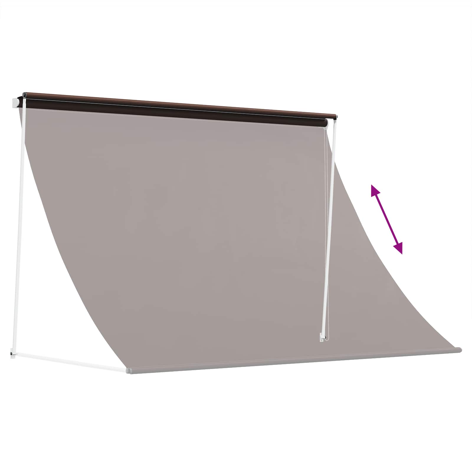 Tenda da Sole Marrone 300 x 150 cm