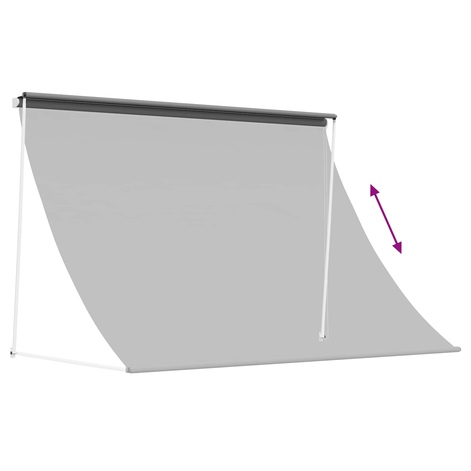 Tenda da Sole Grigio Chiaro 400 x 150 cm