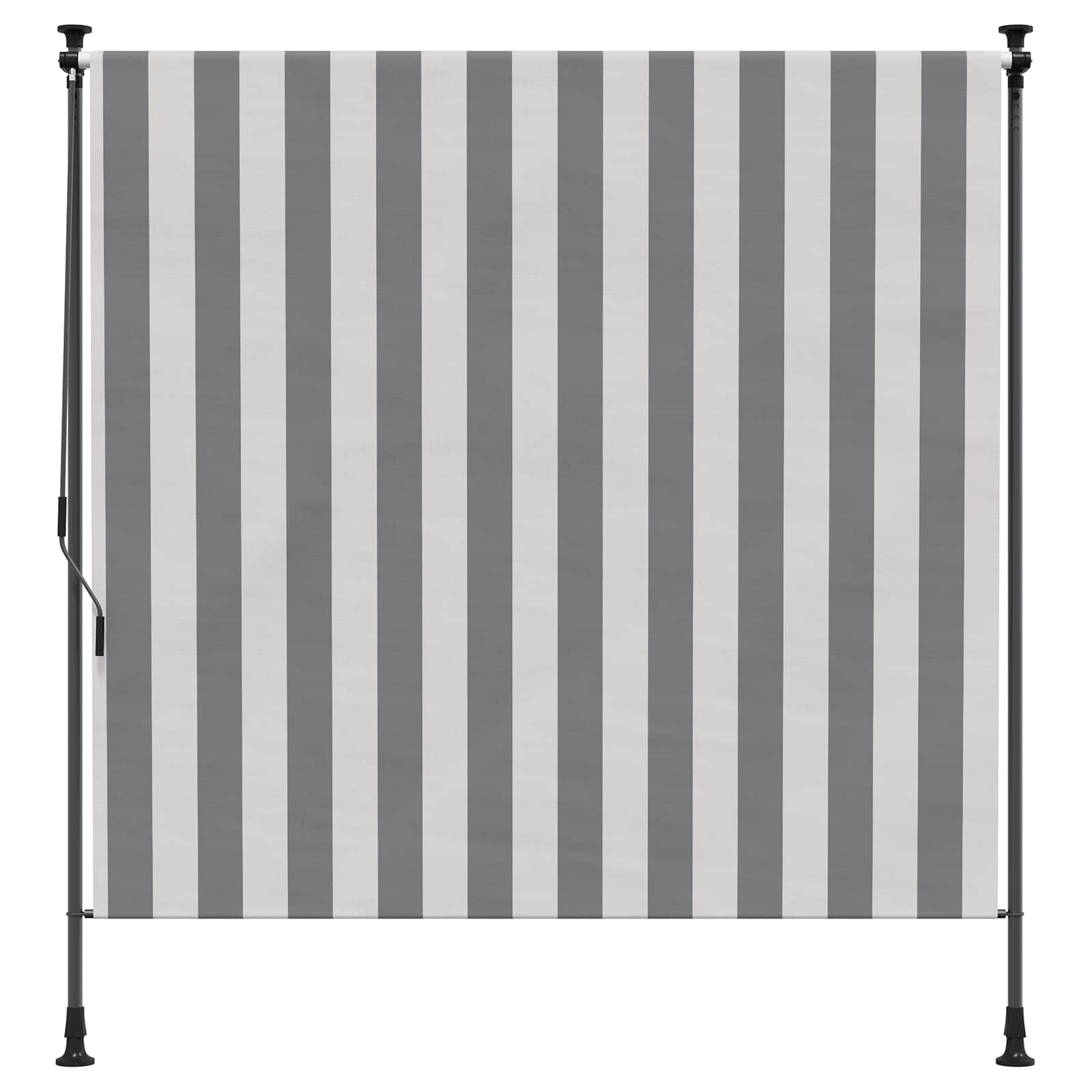 Tenda a Rullo Esterna Antracite e Bianco 200 x 270 cm