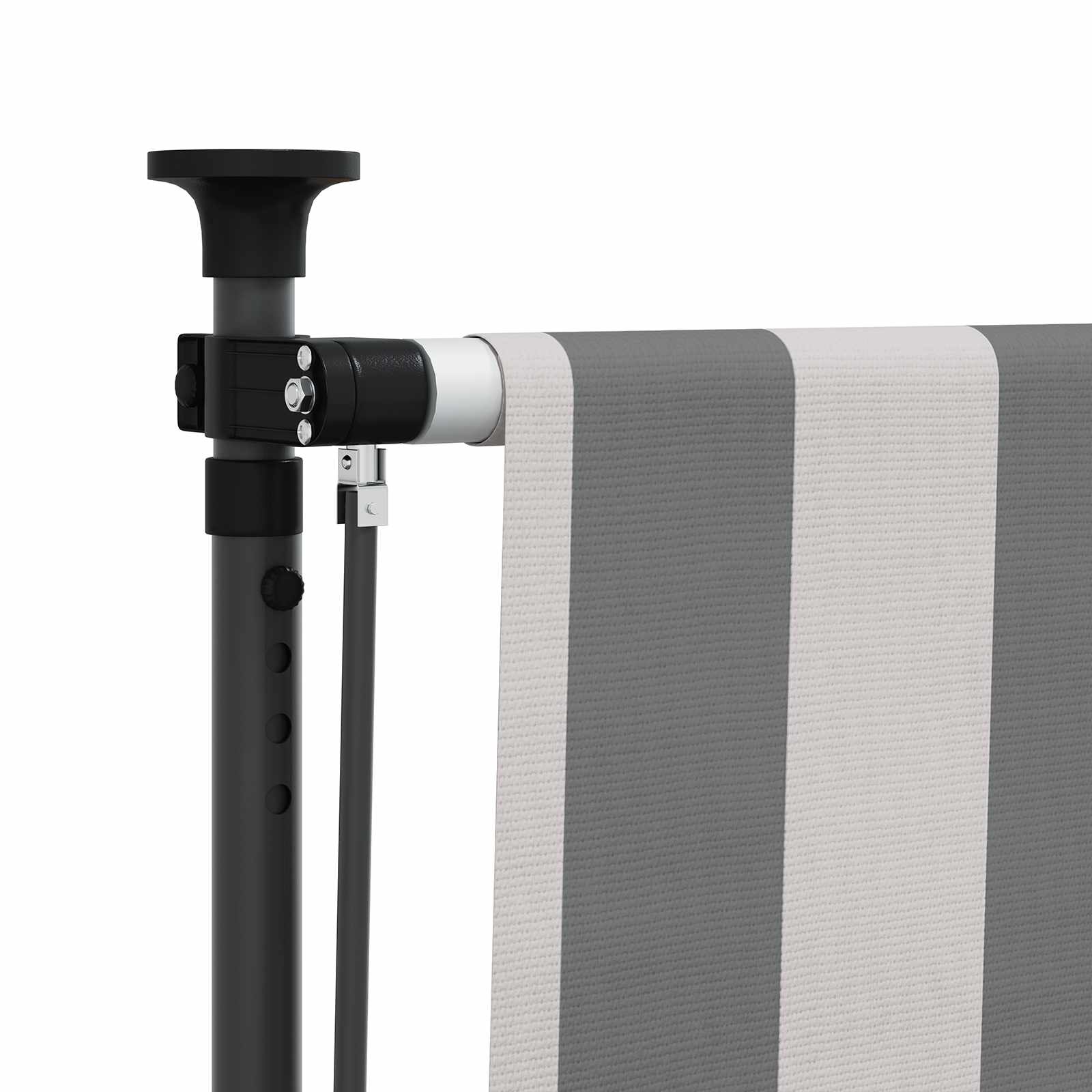 Tenda a Rullo Esterna Antracite e Bianco 200 x 270 cm