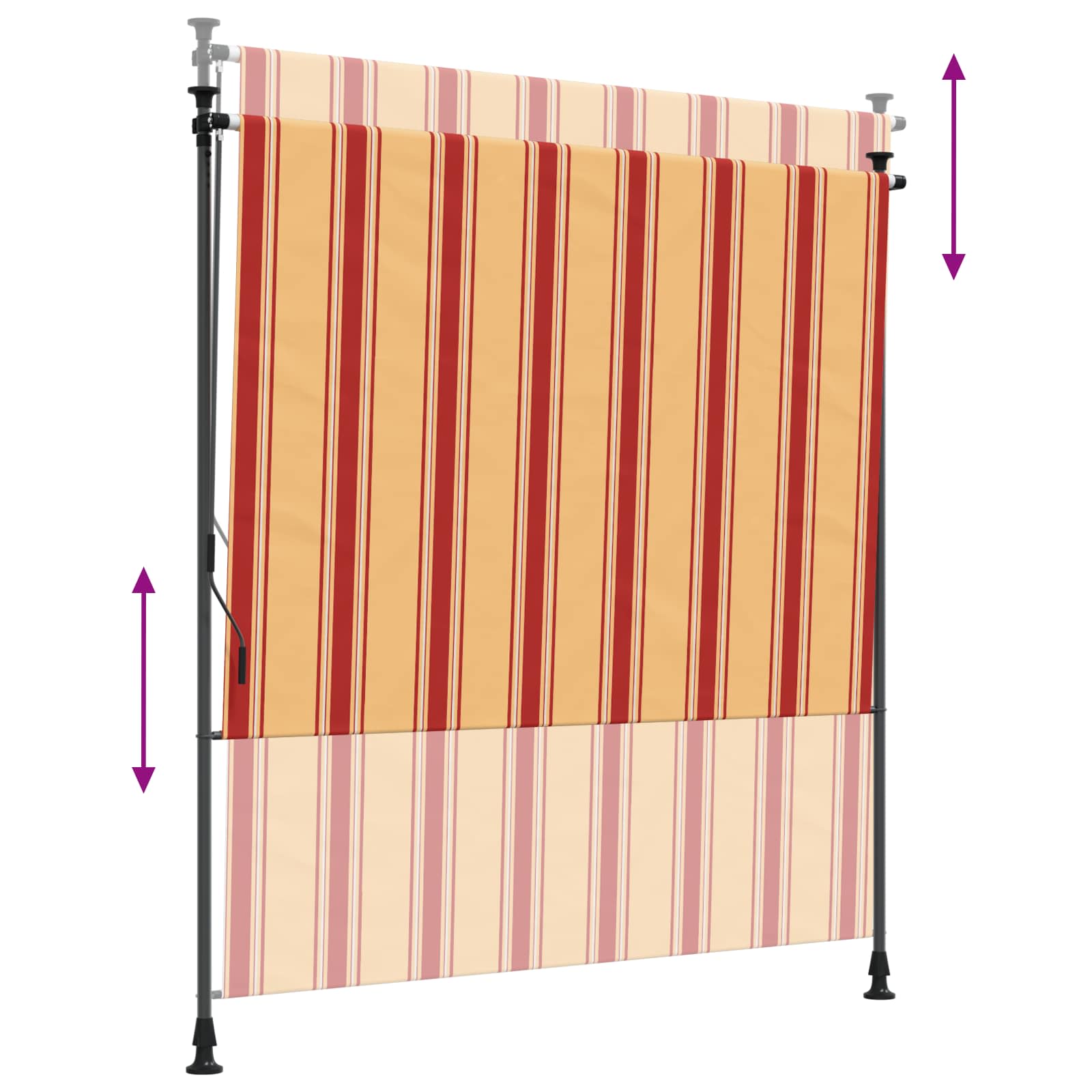 Tenda a Rullo Esterna Multicolore 100 x 270 cm