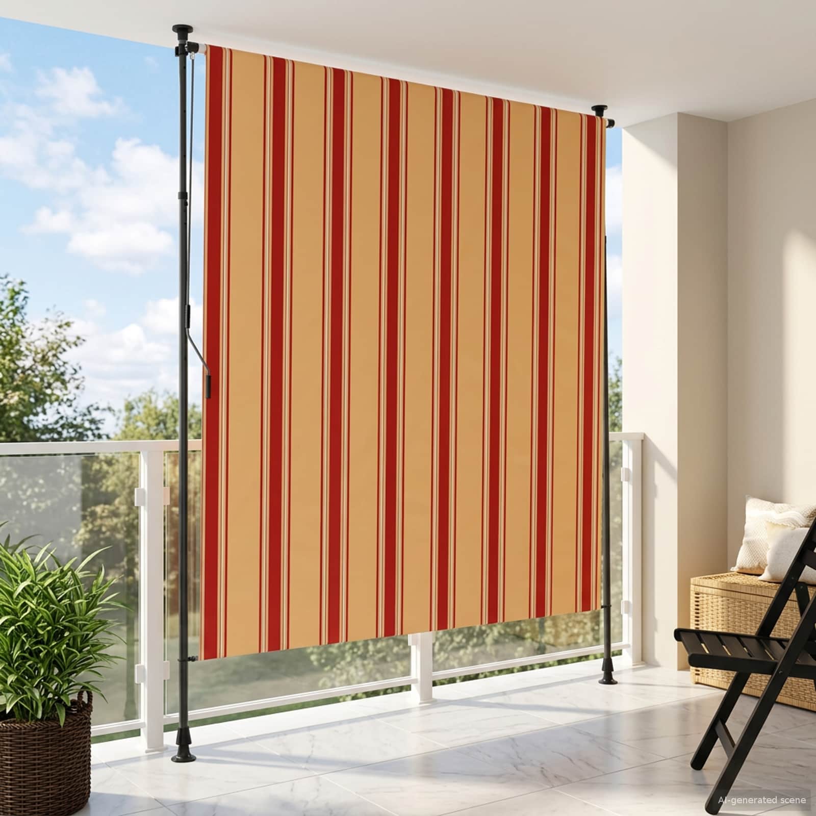 Tenda a Rullo Esterna Multicolore 200 x 270 cm