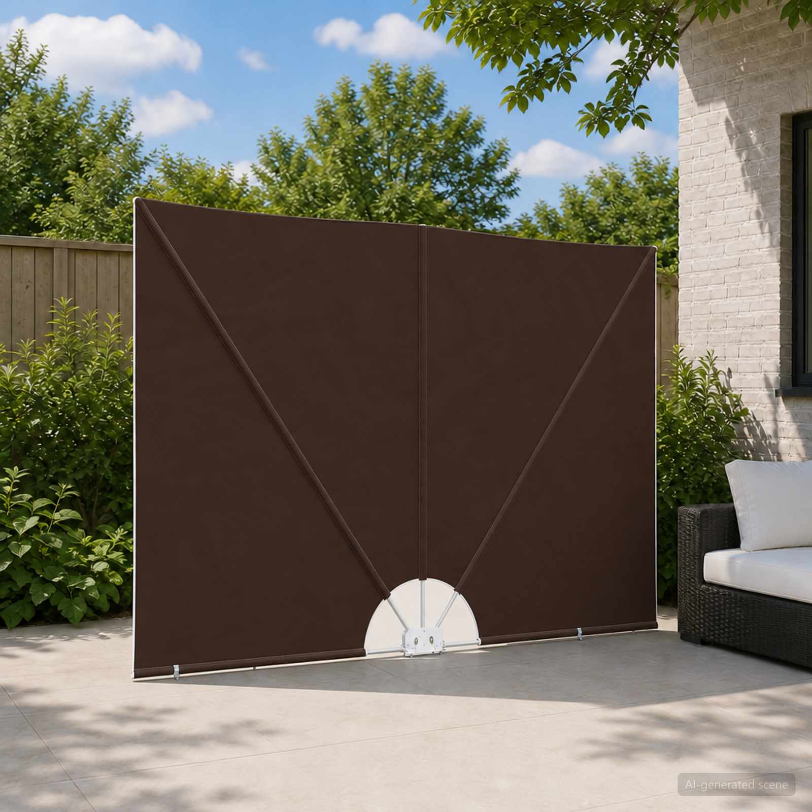 Schermo di Privacy per Balcone 240 x 160 cm Poliestere