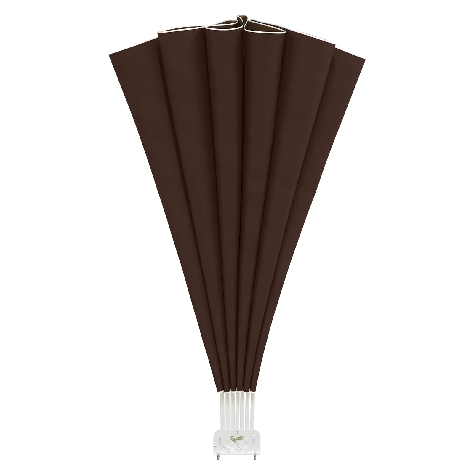 Schermo di Privacy per Balcone Ø 320 cm Poliestere Marrone