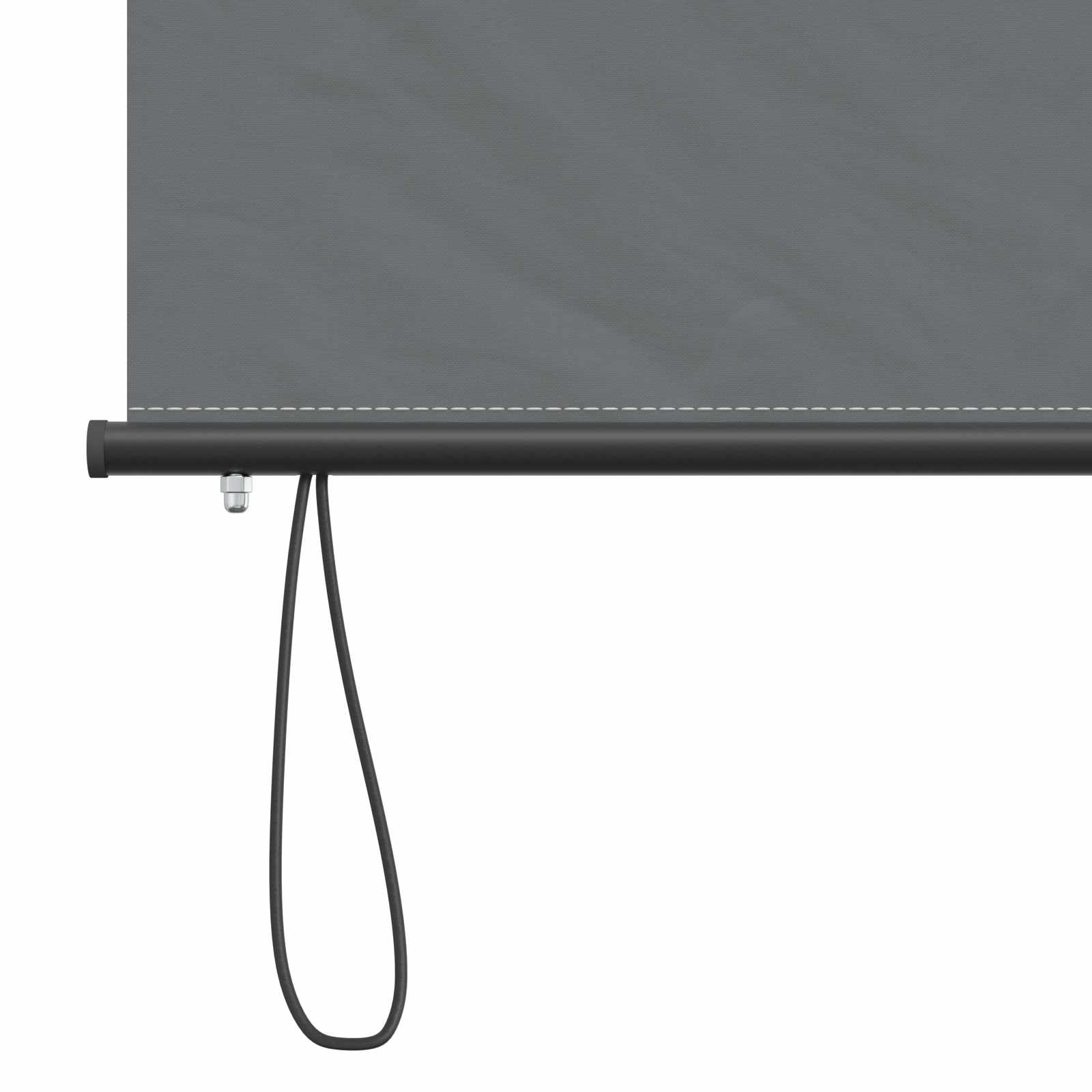 Tenda a rullo Grigio Chiaro 60 x 250 cm Tessuto e Alluminio
