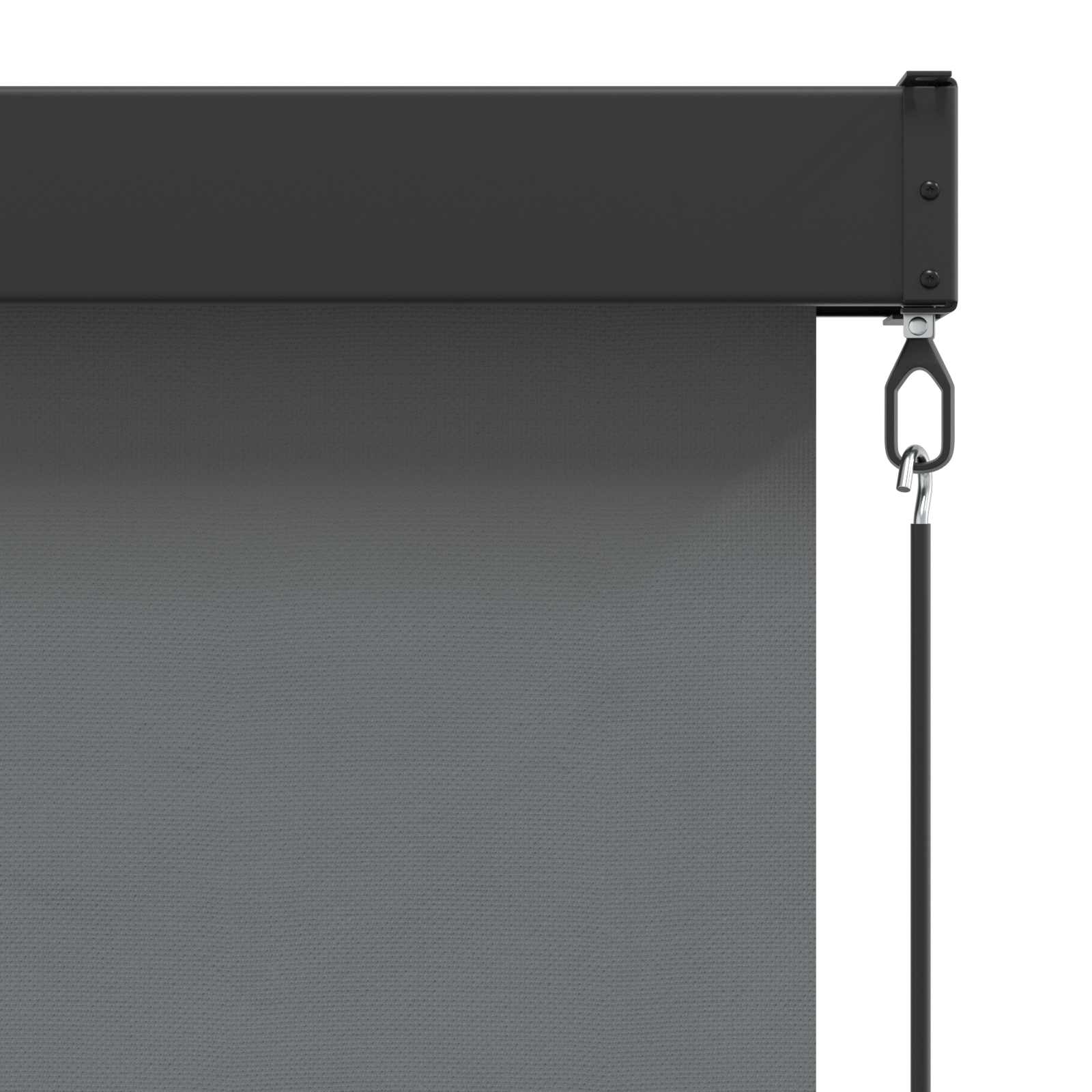 Tenda a rullo Grigio Chiaro 60 x 250 cm Tessuto e Alluminio