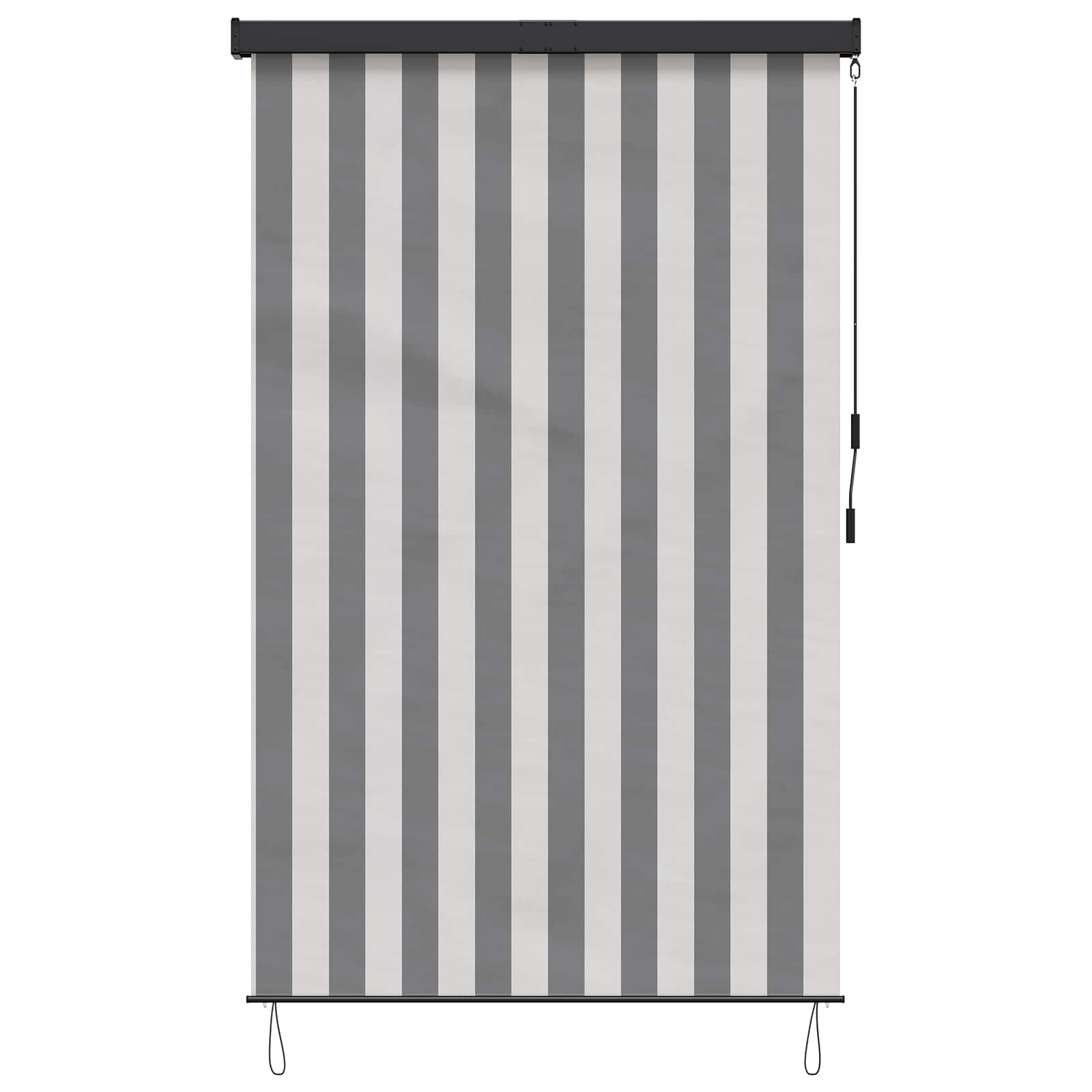 Tenda a rullo Antracite e Bianco 60 x 250 cm