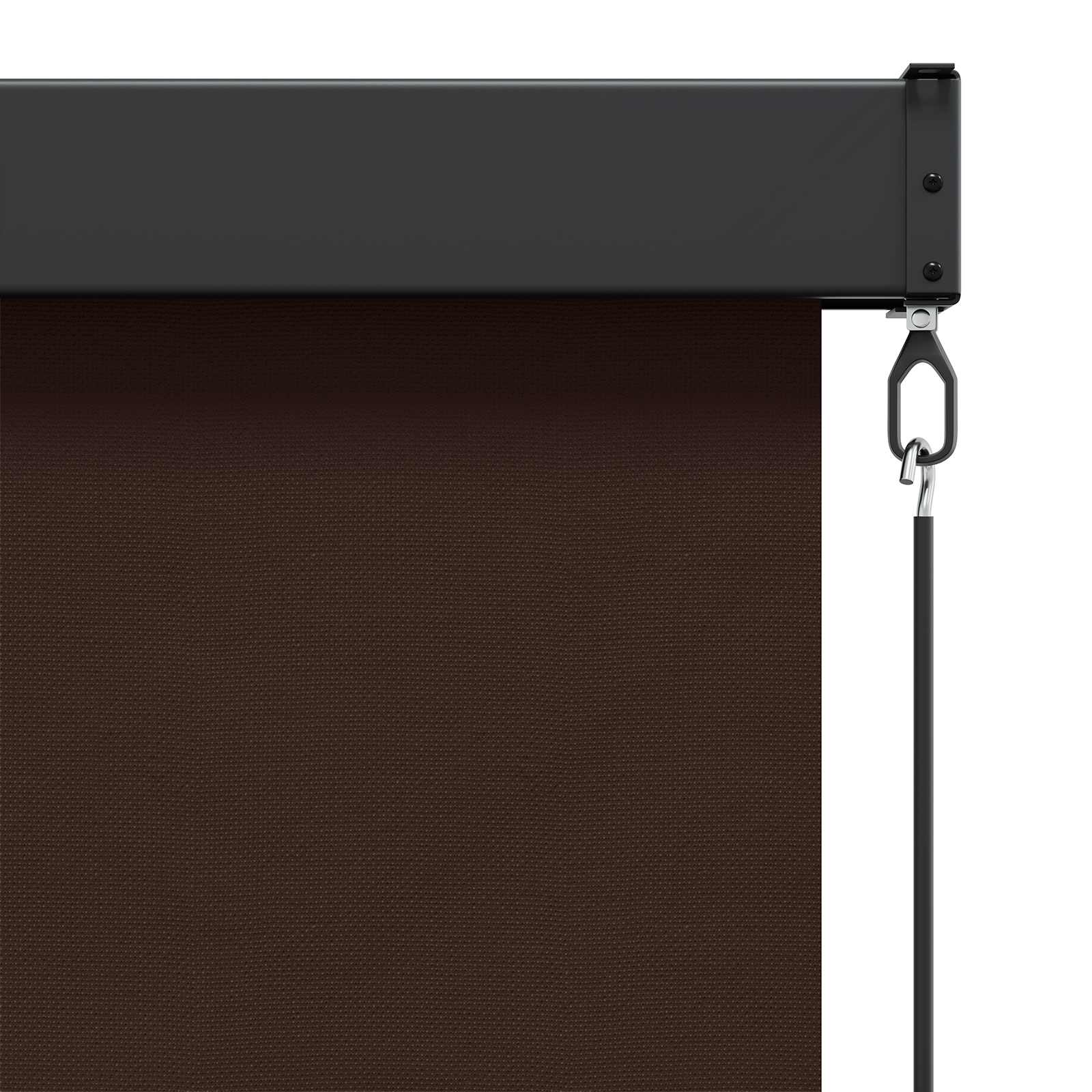 Tenda a rullo Marrone 80 x 250 cm Tessuto e Alluminio