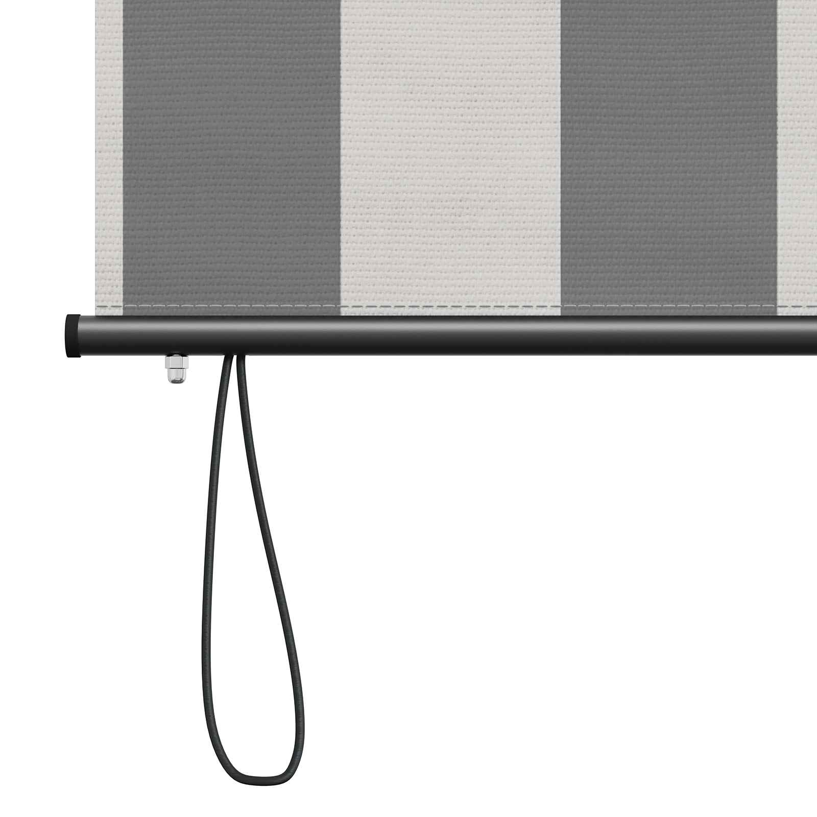 Tenda a rullo Antracite e Bianco 100 x 250 cm