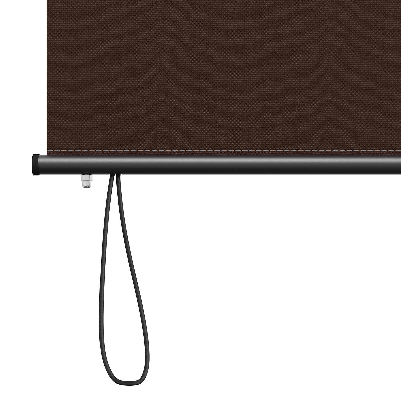 Tenda a rullo Marrone 120 x 250 cm Tessuto e Alluminio