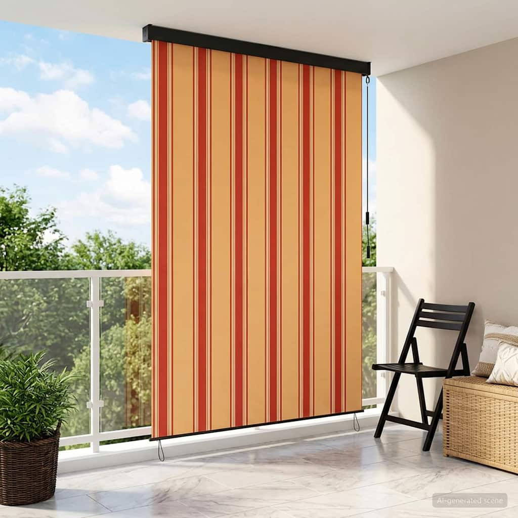Tenda a rullo Multicolore 120 x 250 cm Tessuto e Alluminio