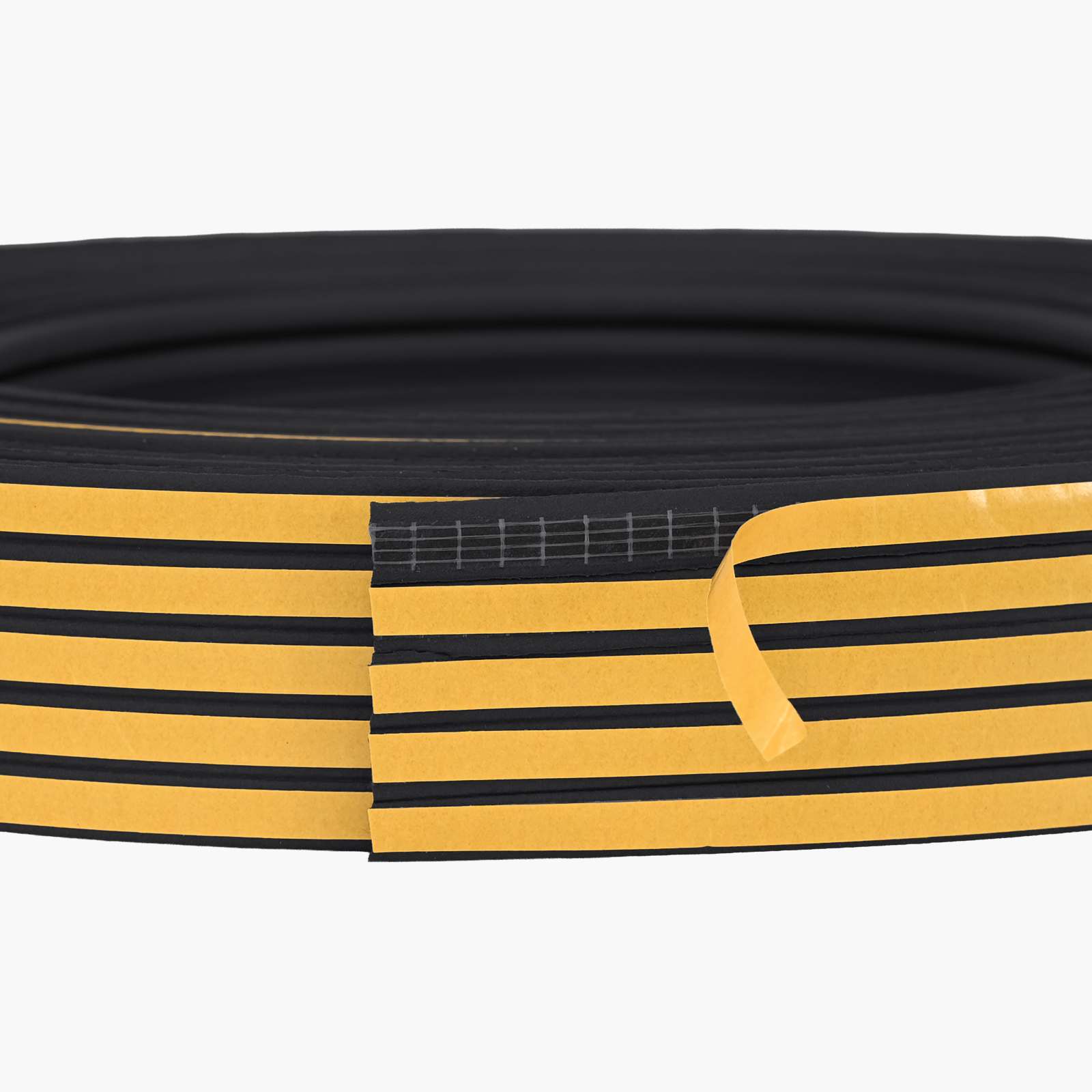 Nastro adesivo per finestre Nero 9 x 3 mm 12 m Schiuma EPDM