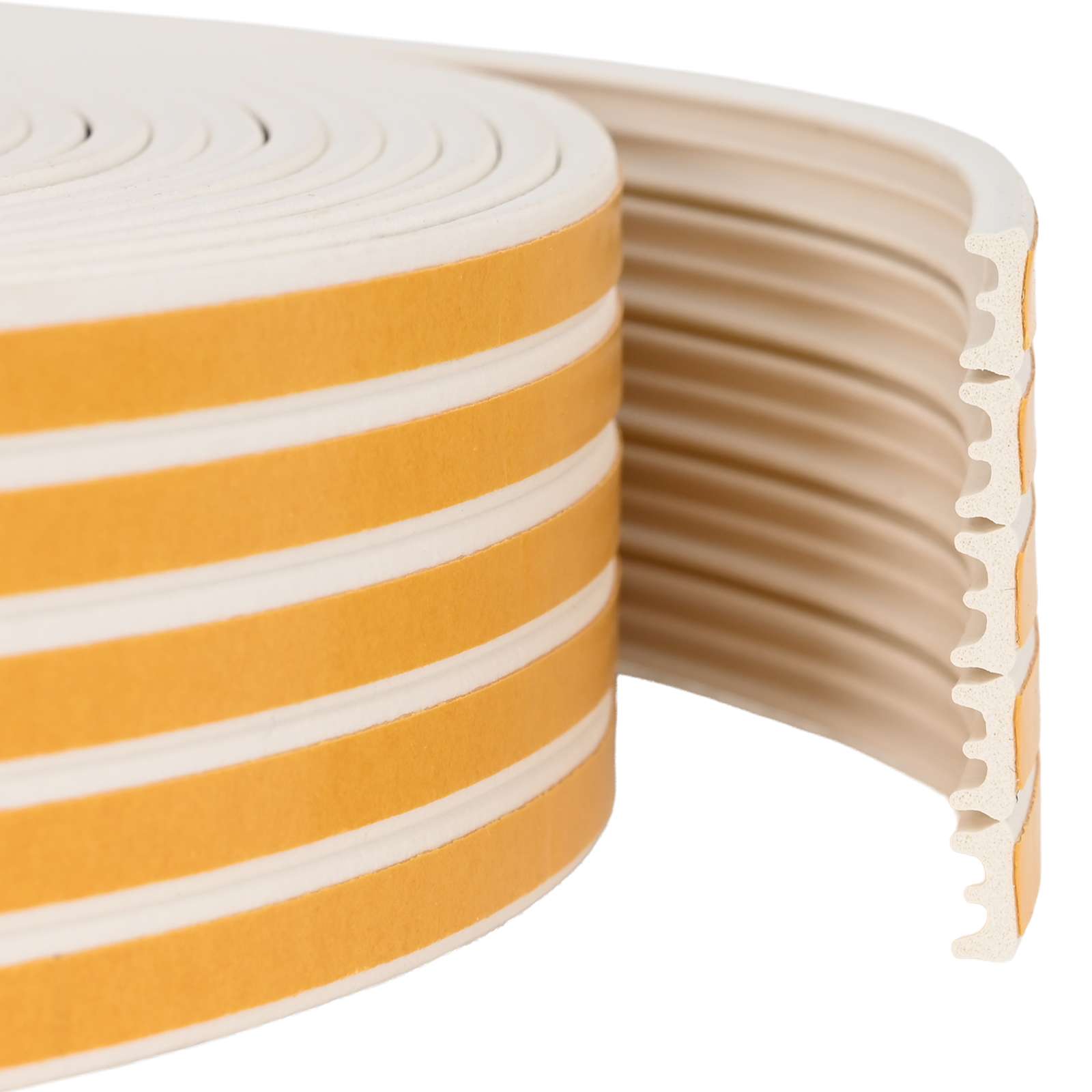 Nastro adesivo per finestre Bianco 9 x 4 mm 50 m Schiuma EPDM