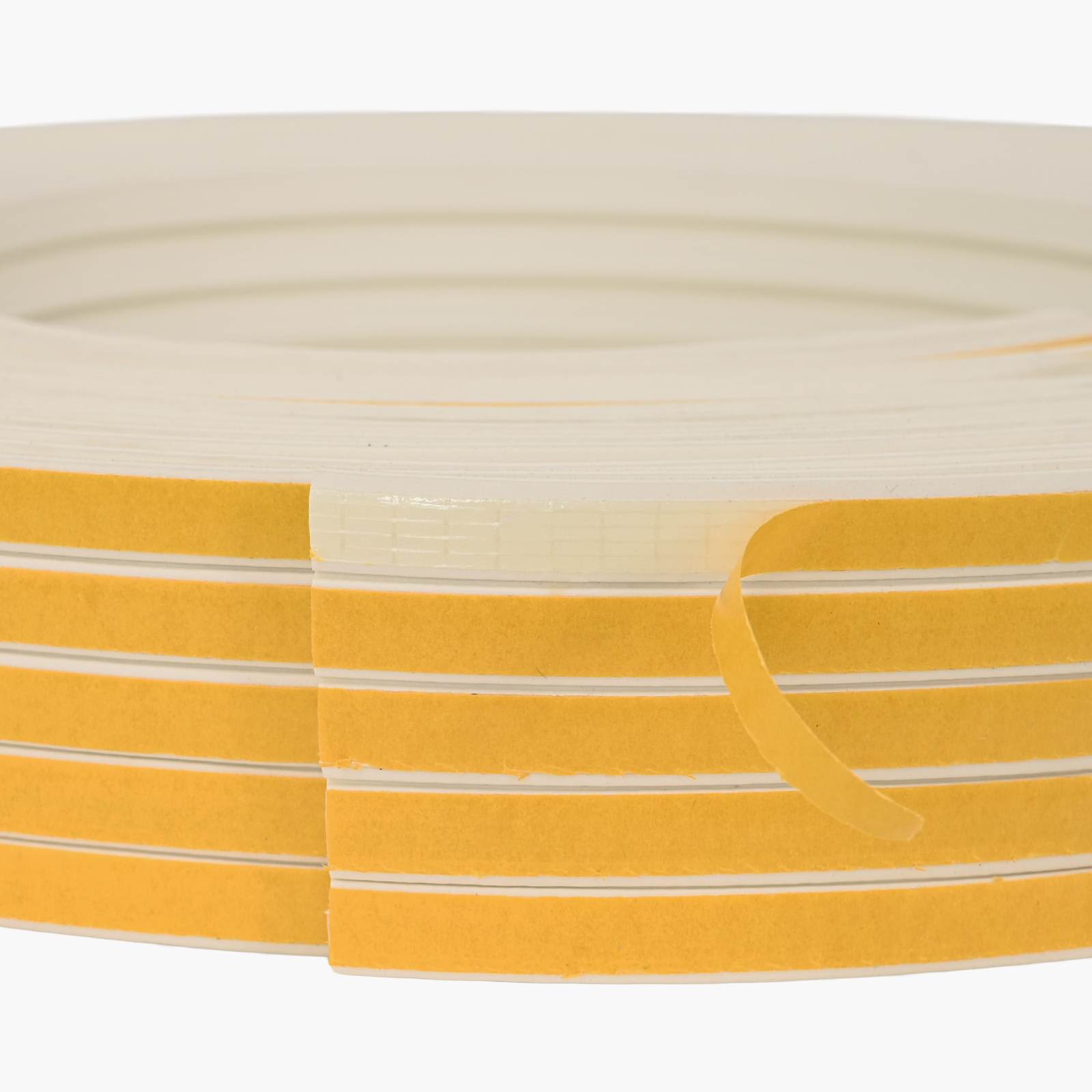 Nastro adesivo per finestre Bianco 9 x 4 mm 50 m Schiuma EPDM