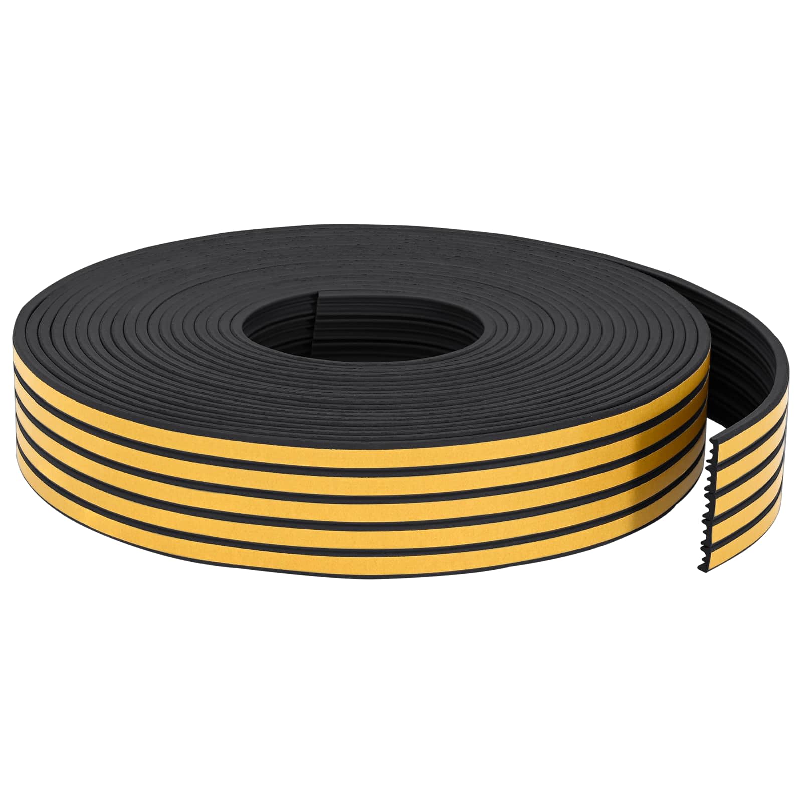 Nastro adesivo per finestre Nero 15 x 8 mm 25 m Schiuma EPDM